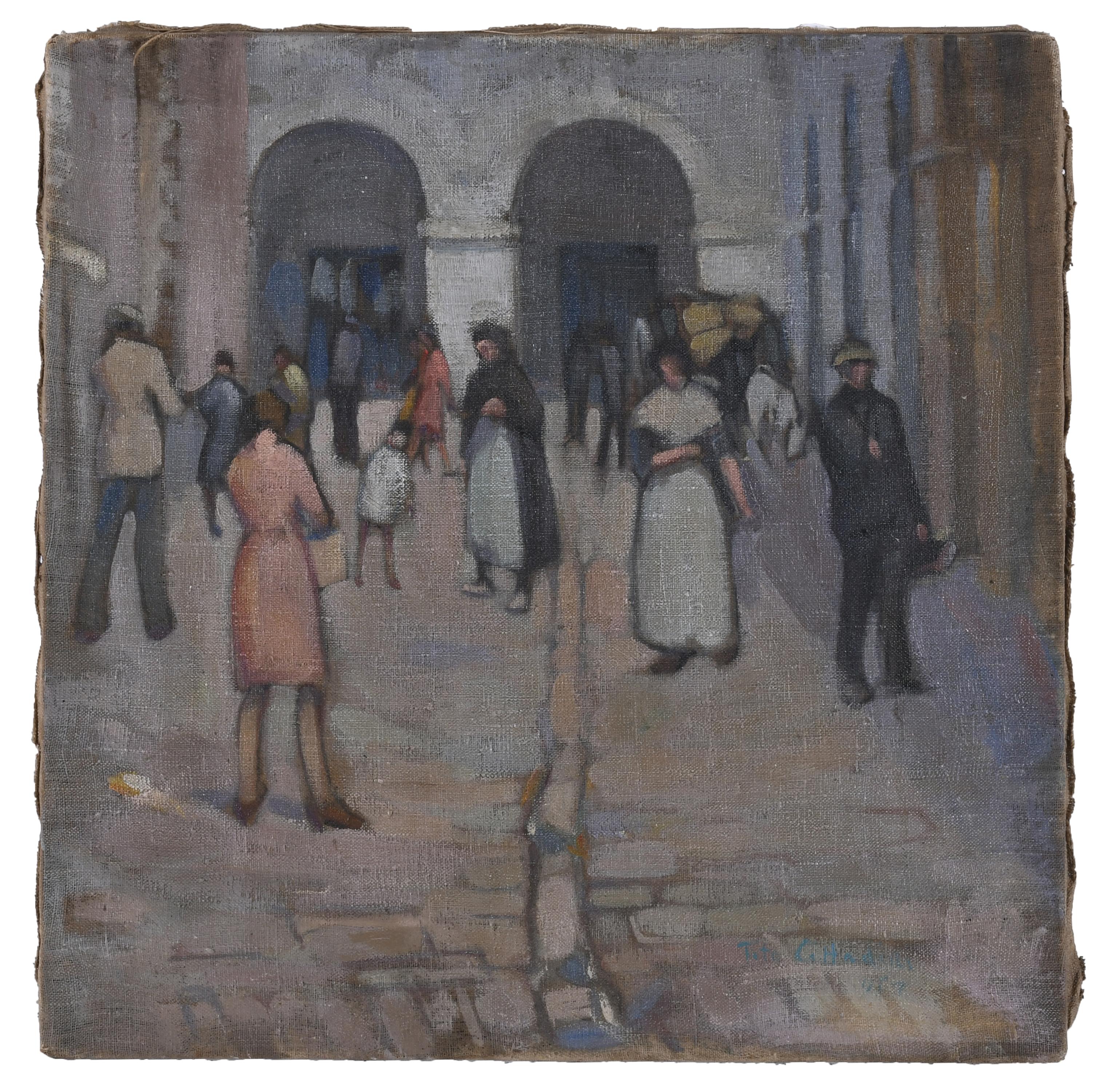 20TH CENTURY MAJORCAN SCHOOL. "FIGURES".