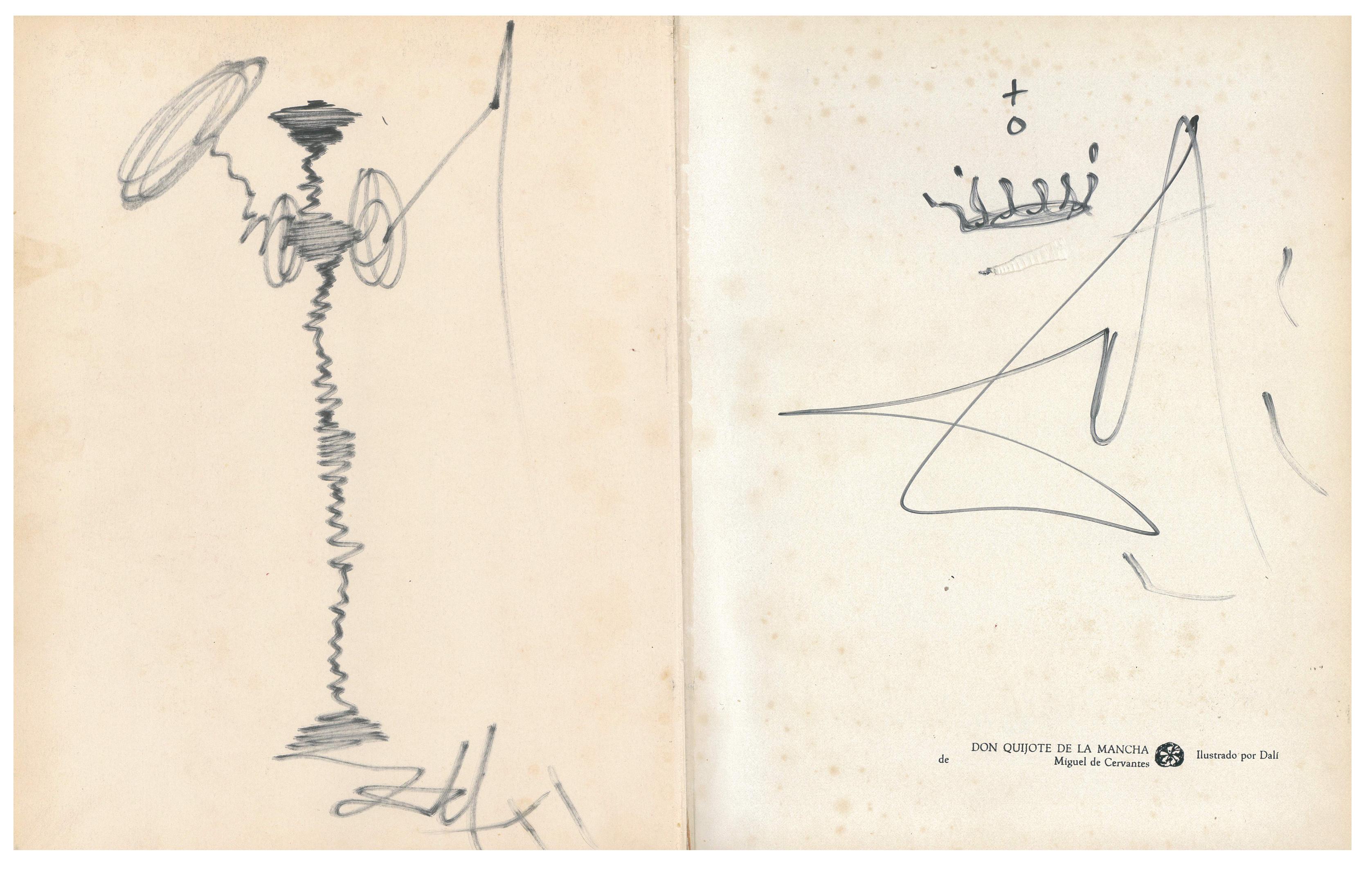 SALVADOR DALÍ I DOMÈNECH (1904-1989). AUTOGRAPH WITH DRAWIN