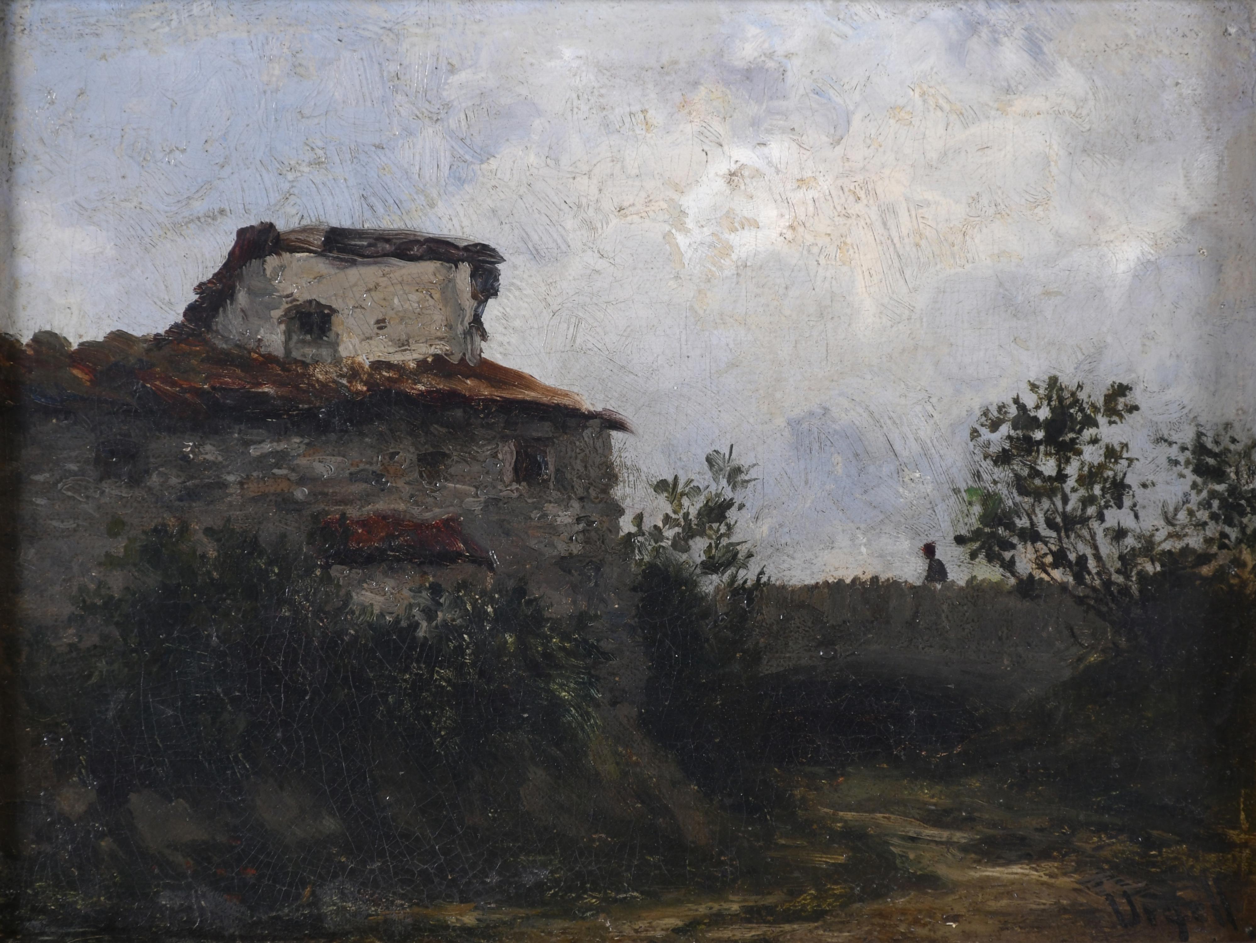 MODEST URGELL I INGLADA (1839-1919). "PAISAJE NOCTURNO".