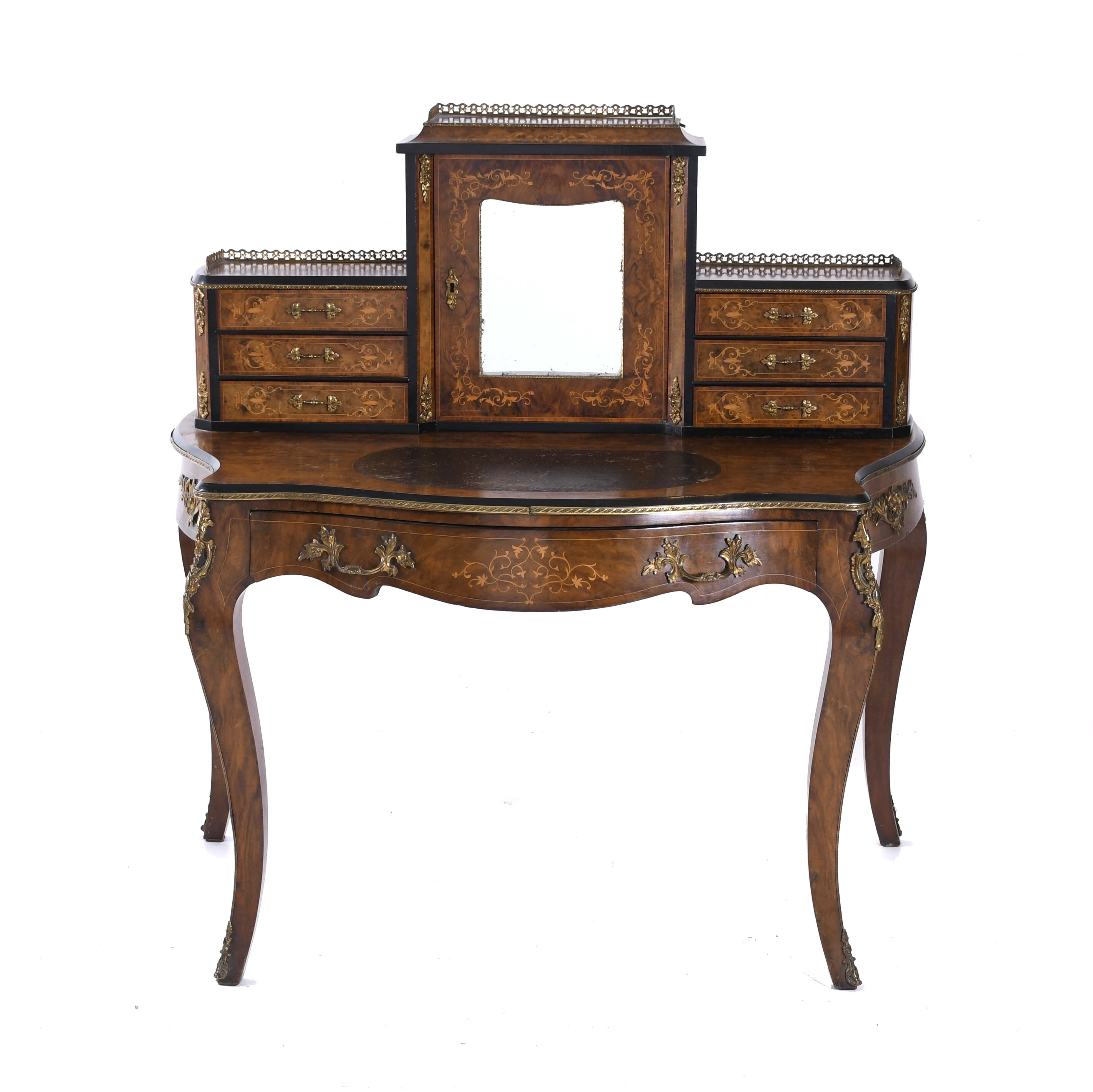 FRENCH DRESSER DESK, LOUIS XV STYLE, 20TH CENTURY.