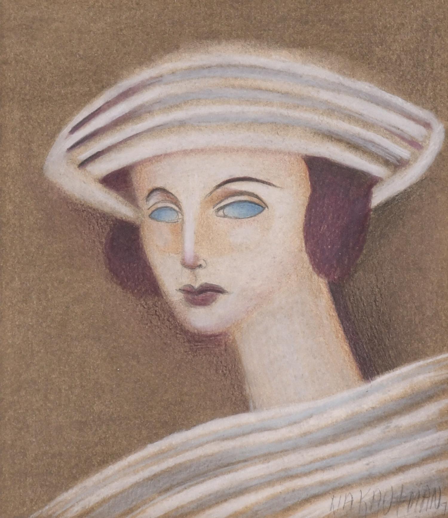 LIA KAUFMAN (1945). "SEÑORA CON SOMBRERO", 1997. 