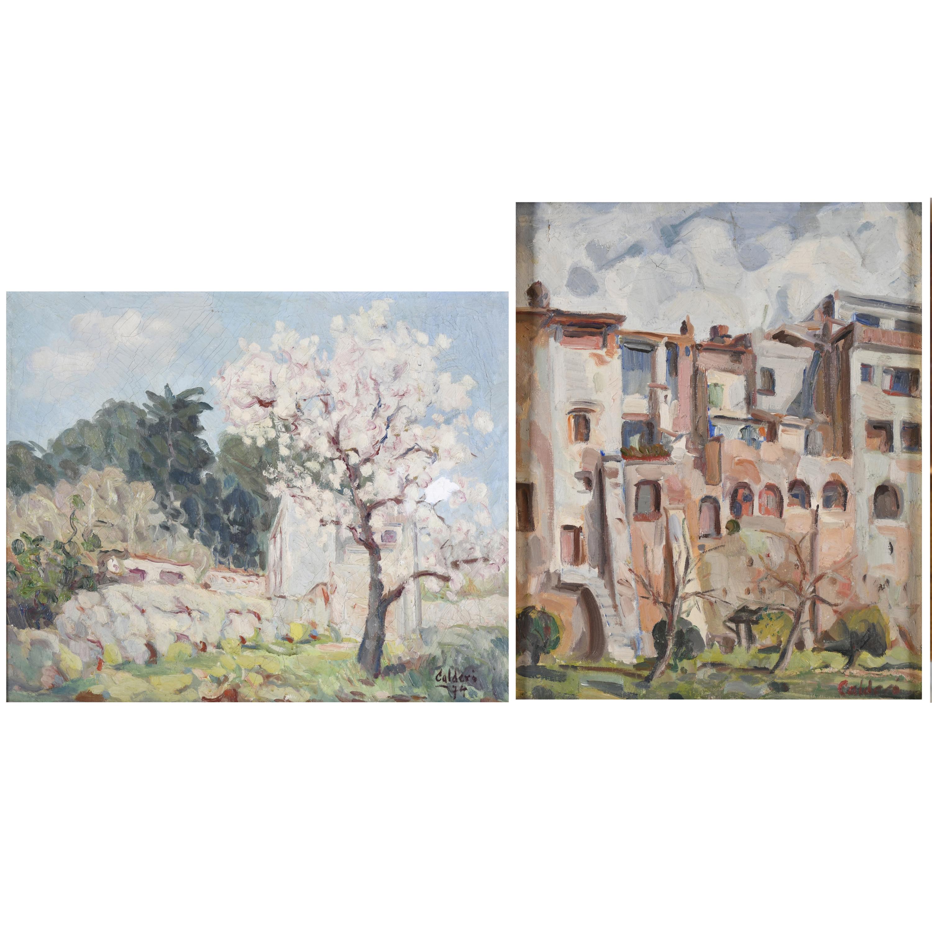 PERE CALDERÓ RIPOLL (1916-2009).  "PAISAJES". 