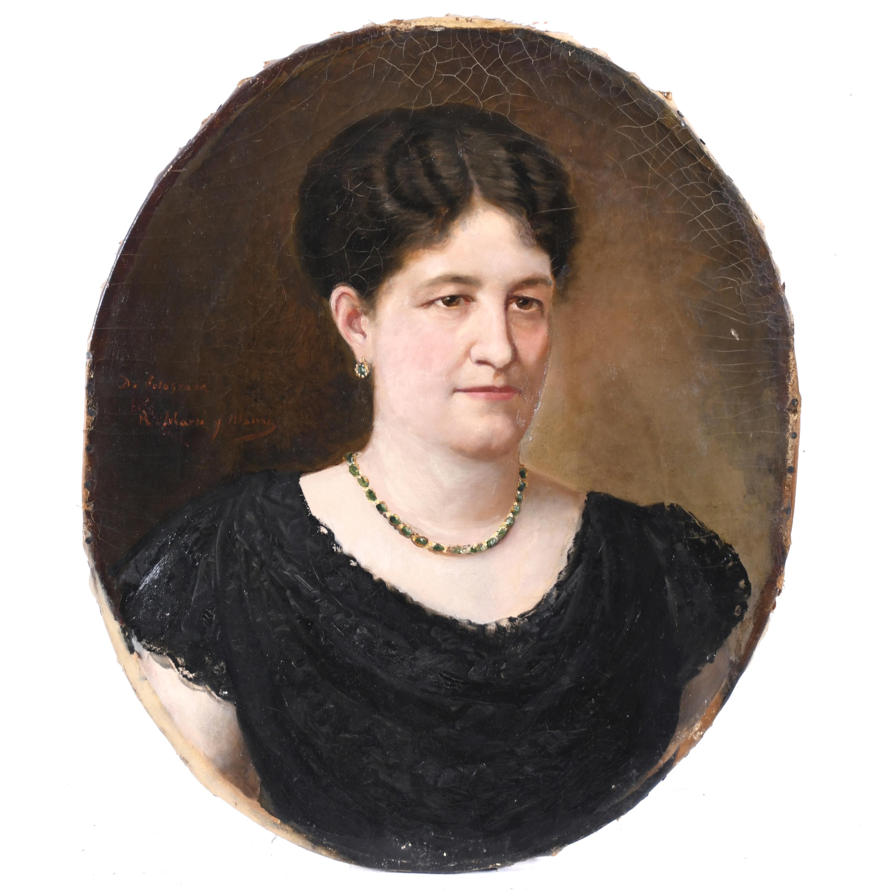 RAMÓN MARTÍ ALSINA (1826-1894). "RETRATO MUJER".