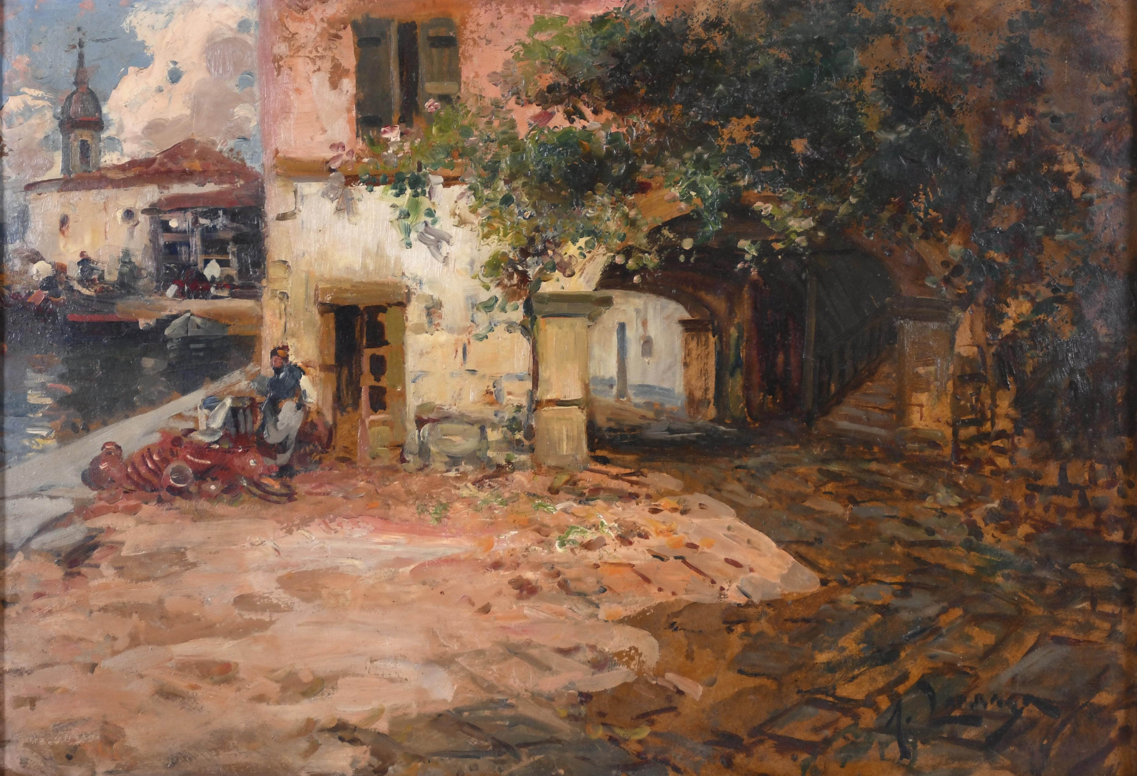 ANDRÉS LARRAGA Y MONTANER (1861-1931). "VISTA PINTORESCA DE