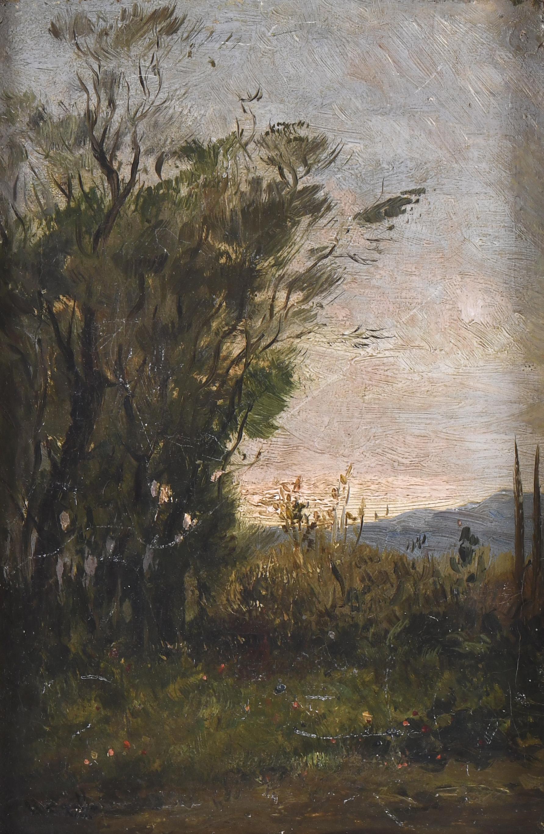 19TH CENTURY CATALAN SCHOOL. "LANDSCAPE".