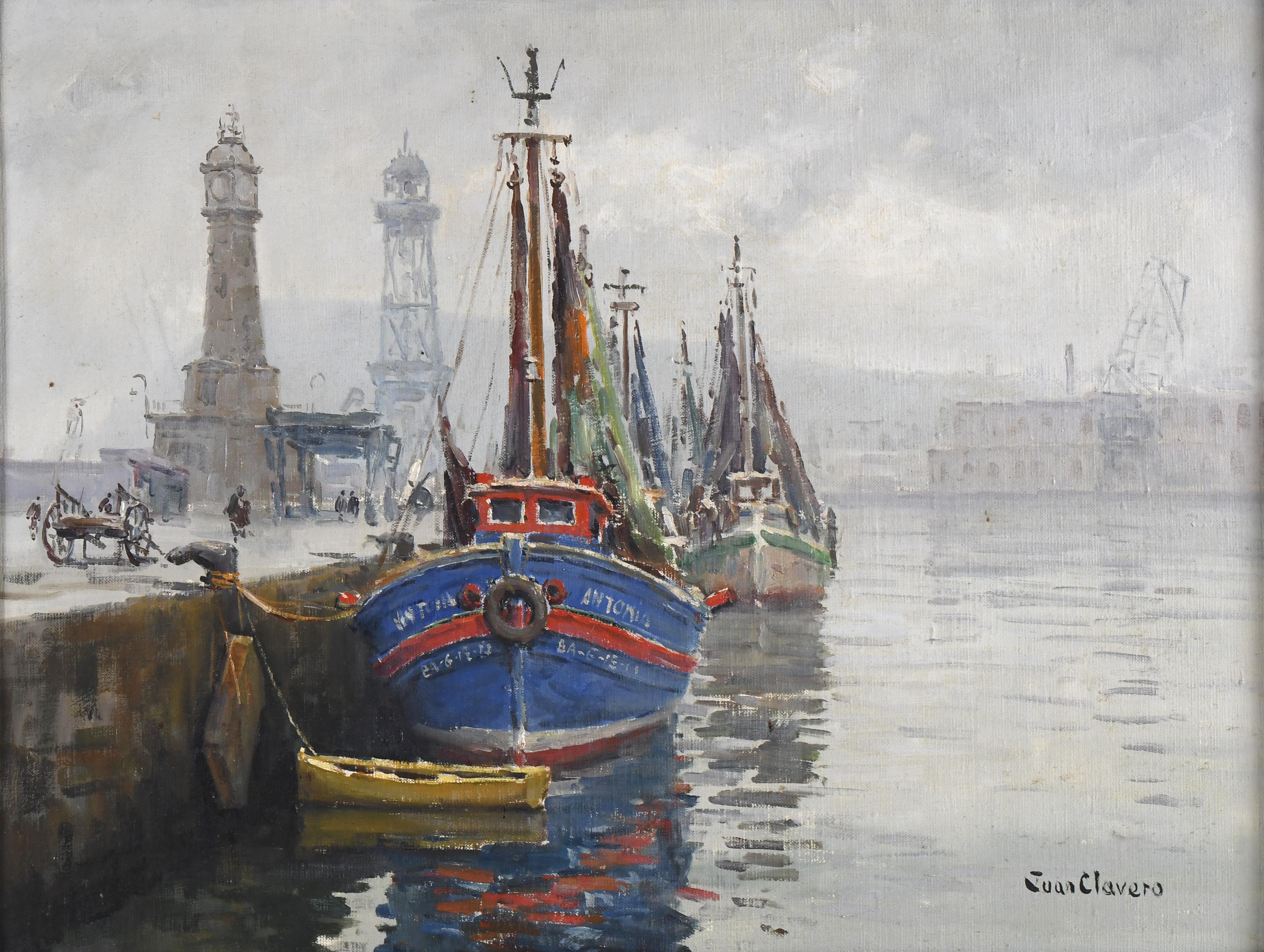 JUAN CLAVERO (1927). "PUERTO DE BARCELONA".