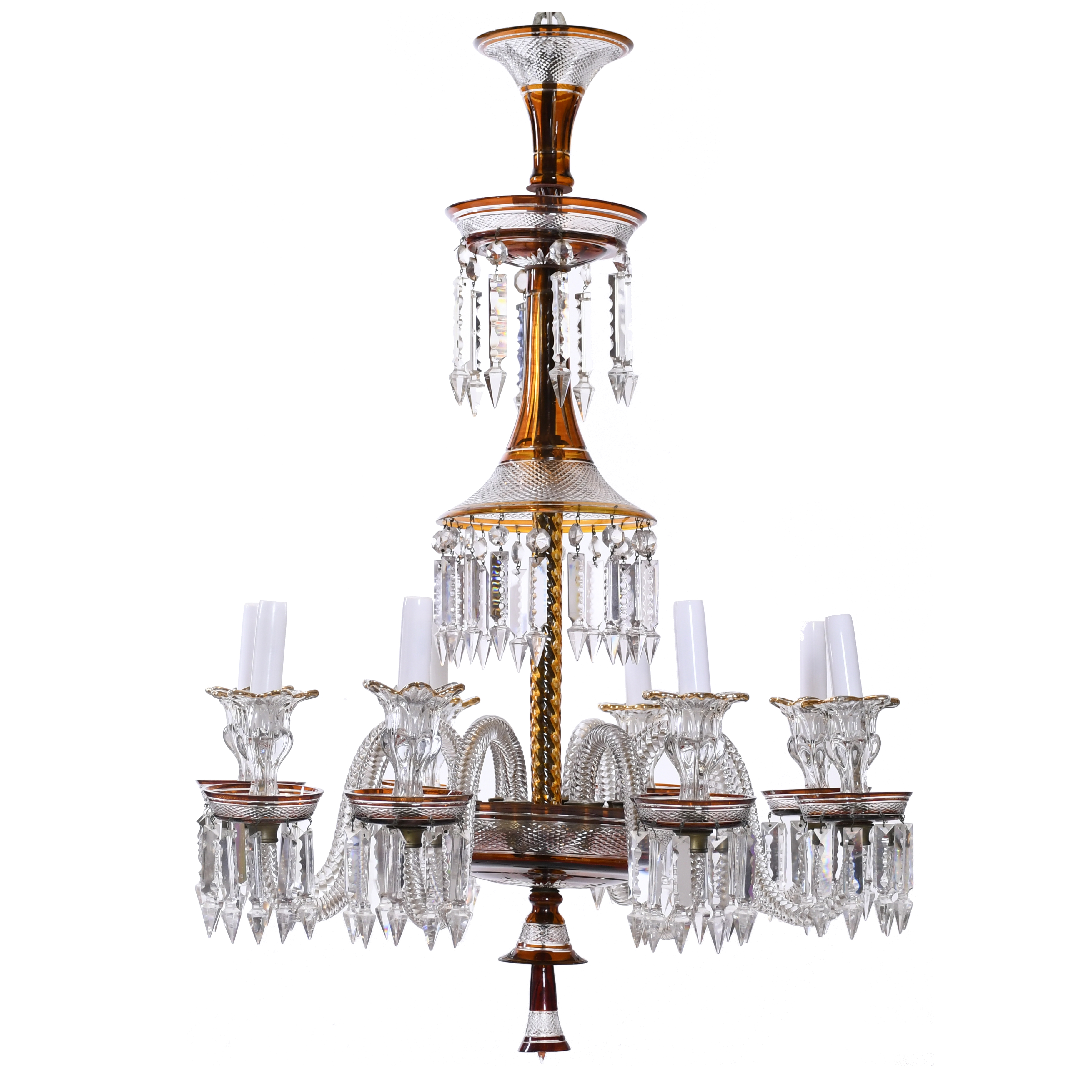 BACCARAT STYLE CEILING LAMP. 20TH CENTURY. 