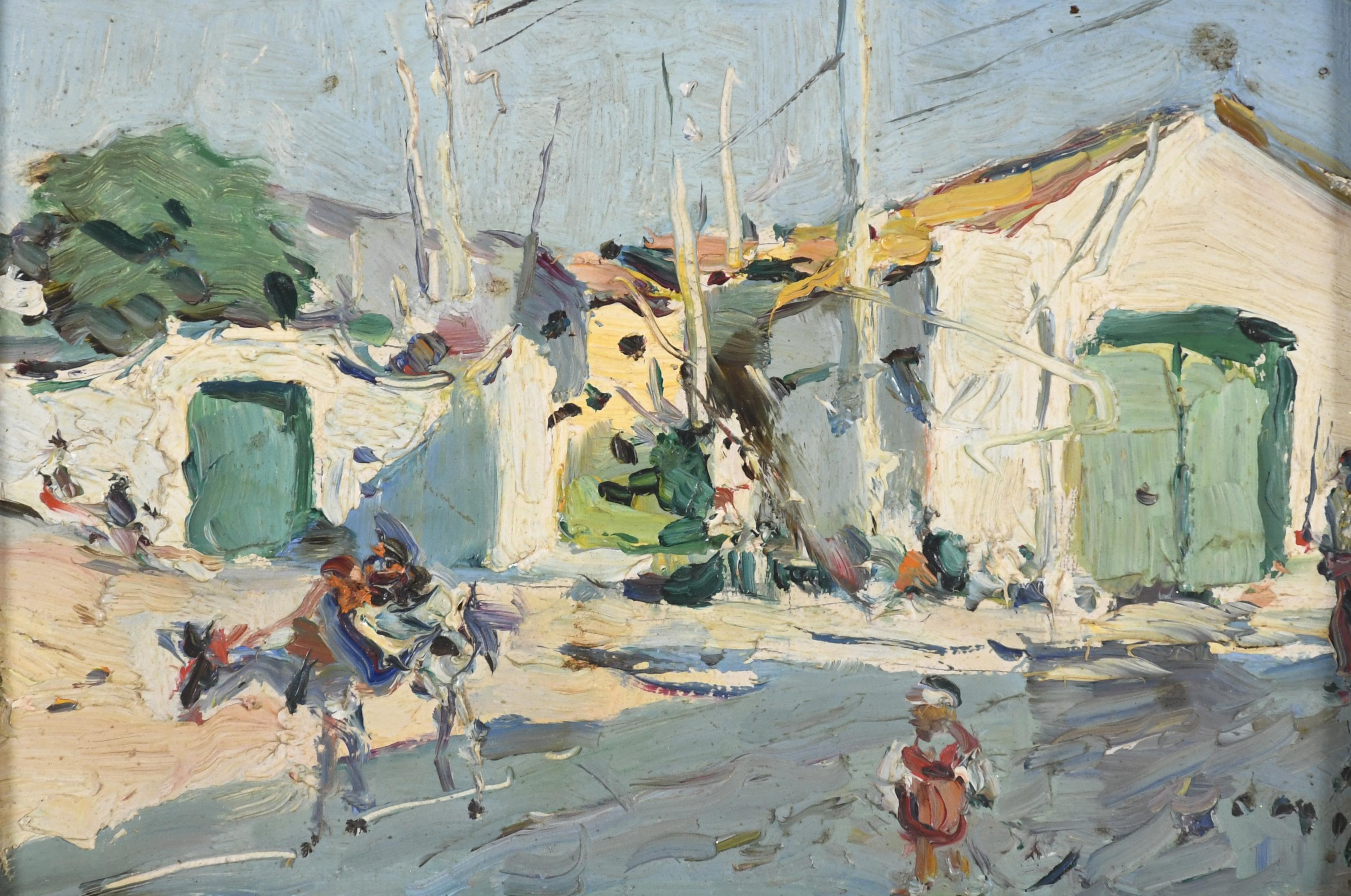 JOAQUIM MIR I TRINXET (1873-1940). "CASAS DE PERCADORES", V