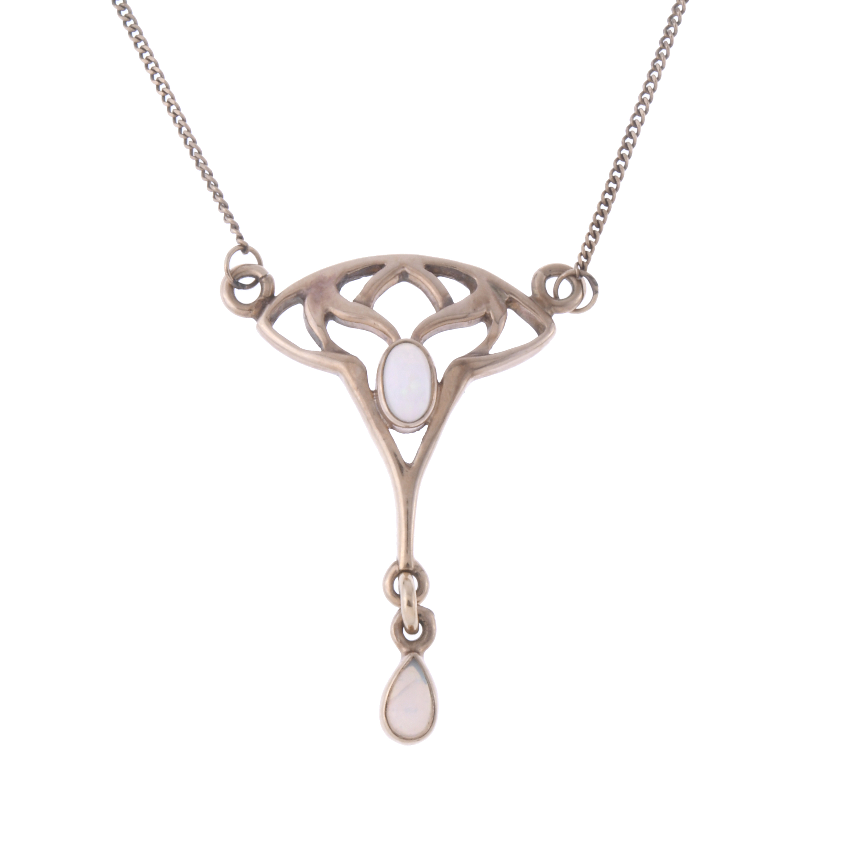 ART NOUVEAU PENDANT WITH OPAL.