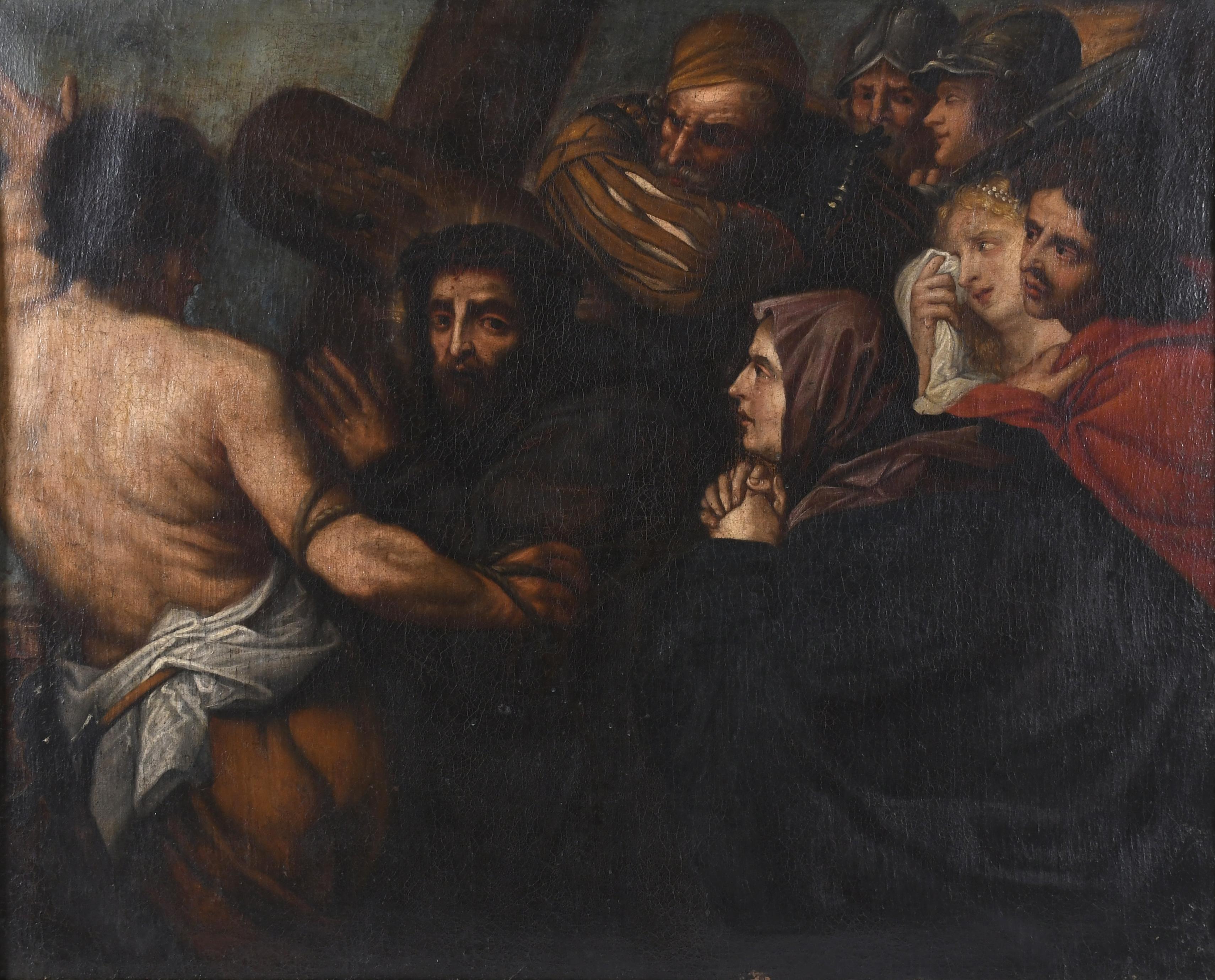 FLEMISH SCHOOL, LATE 17TH-EARLY 18TH CENTURY. "JESUS MEETS 
