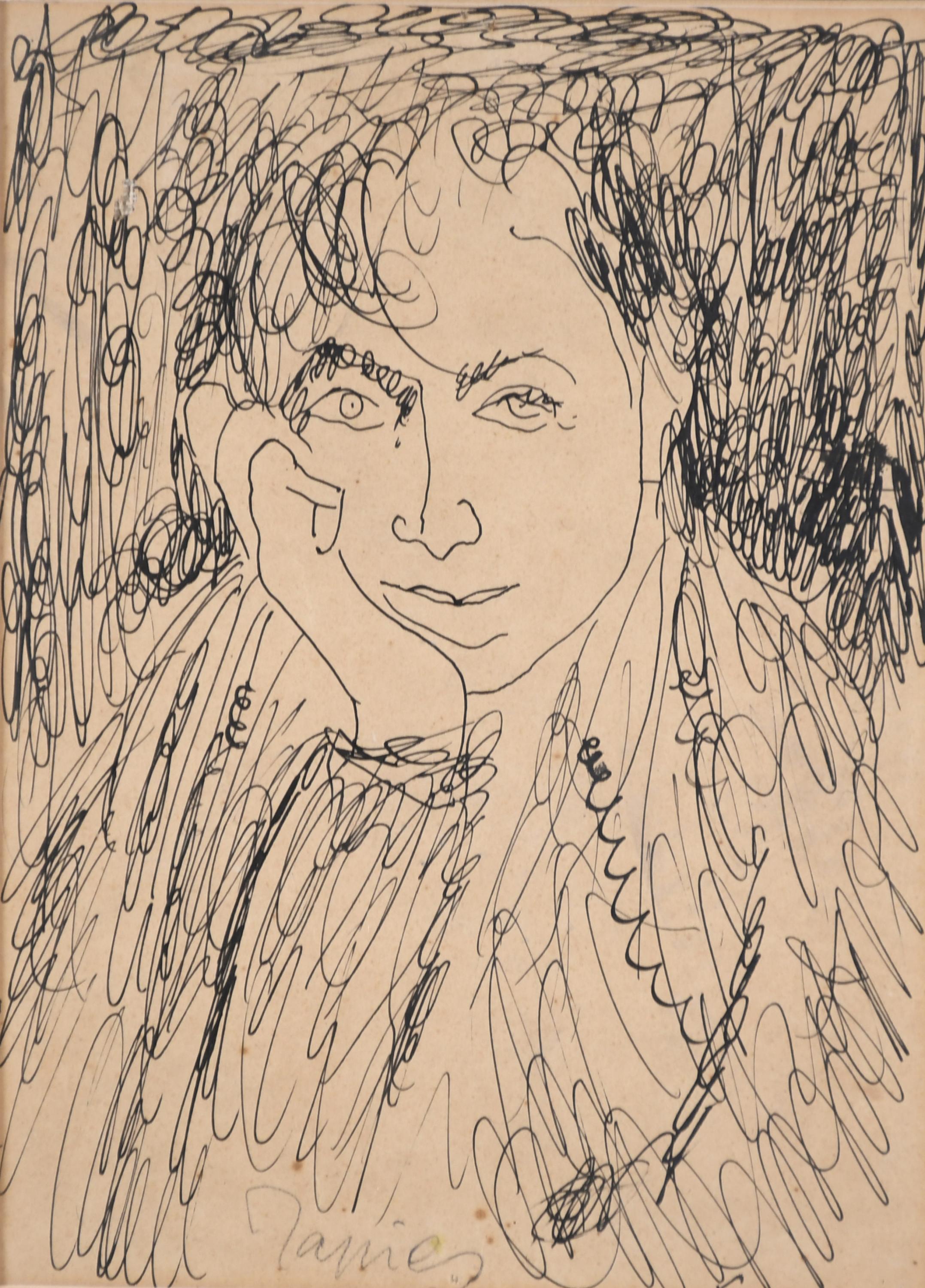 ANTONI TÀPIES (1923-2012). "SELF-PORTRAIT", 1947.