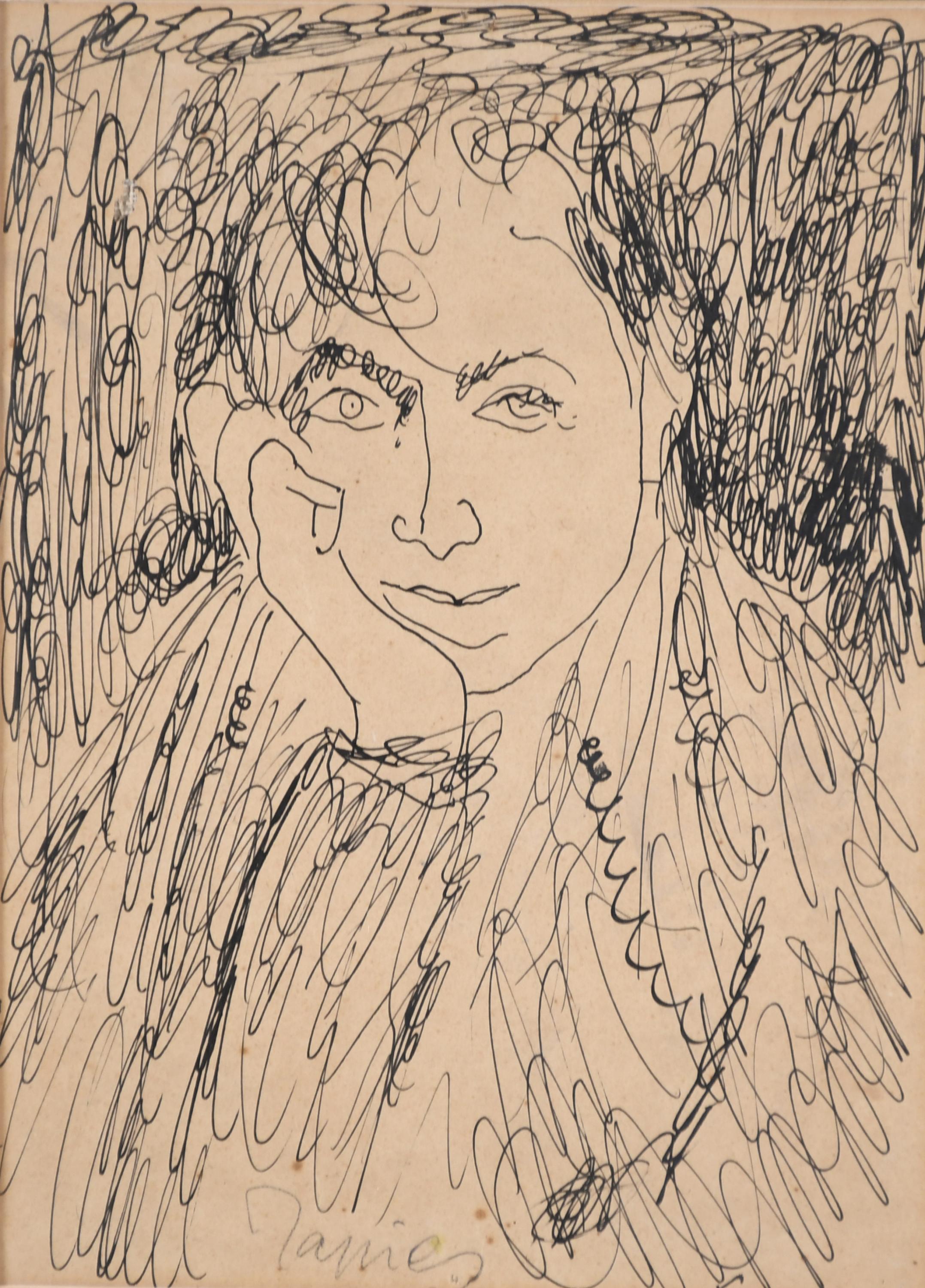 ANTONI TÀPIES (1923-2012). "AUTORETRATO", 1947.