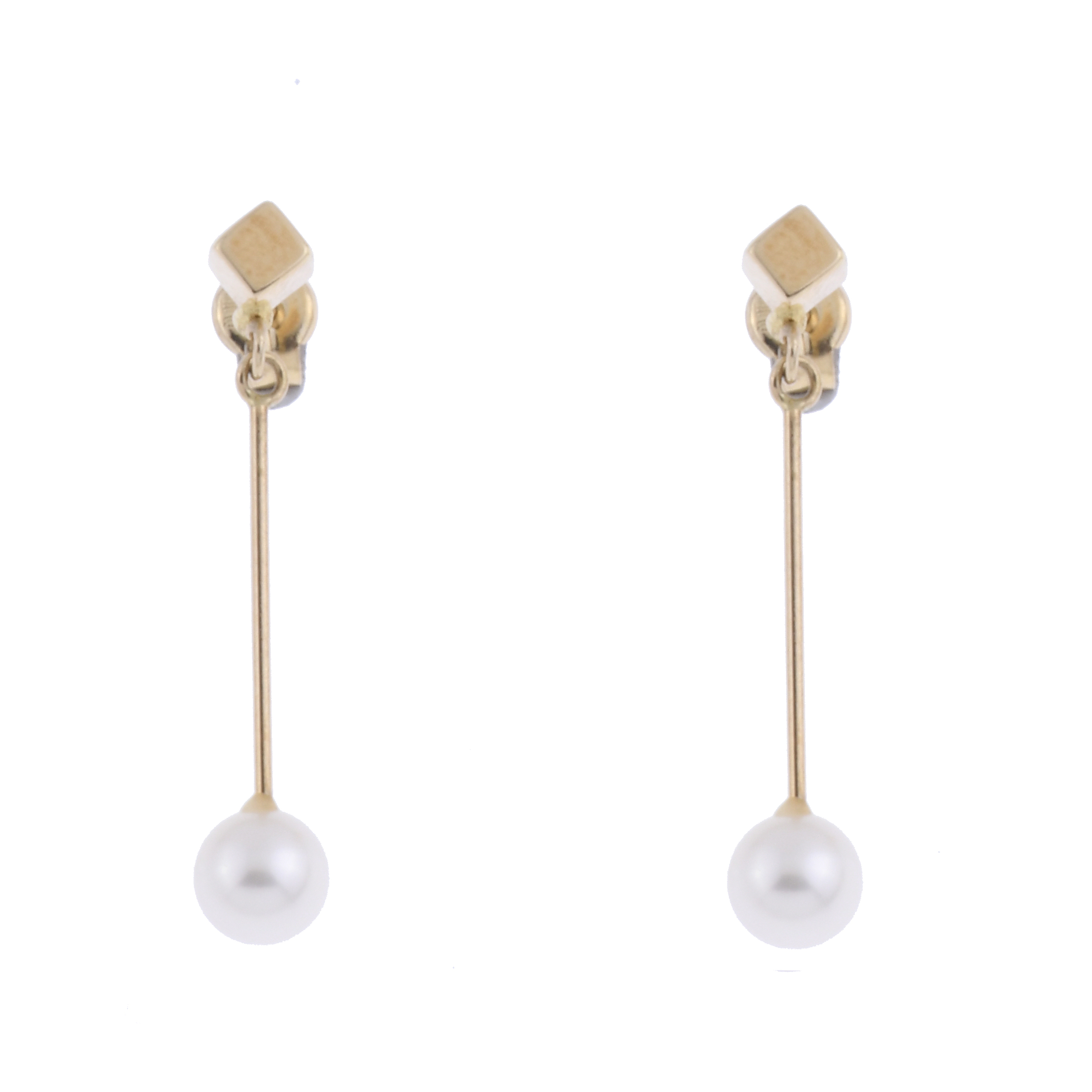 LONG EARRINGS WITH PEARL.