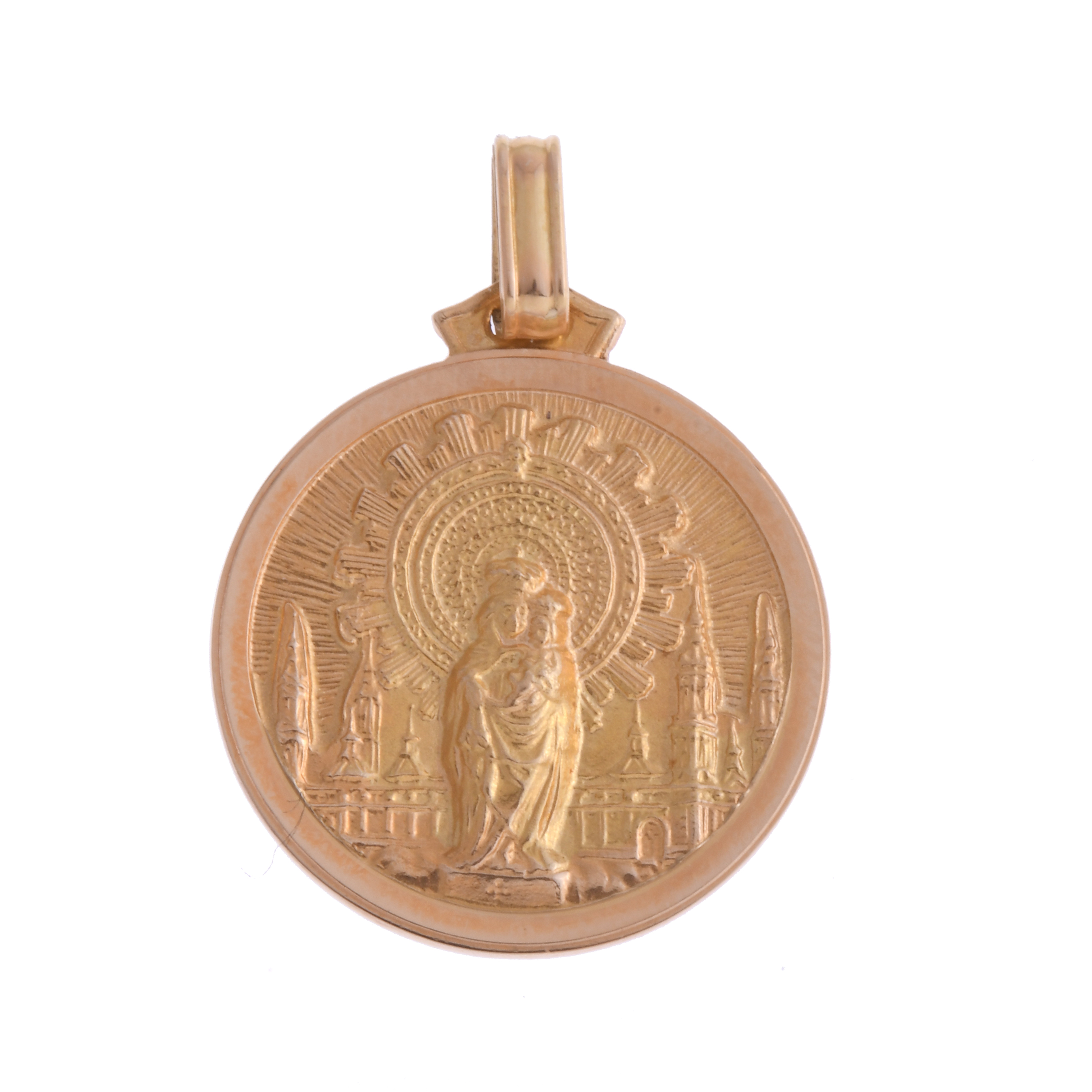 MEDAL WITH OUR LADY OF THE PILAR.