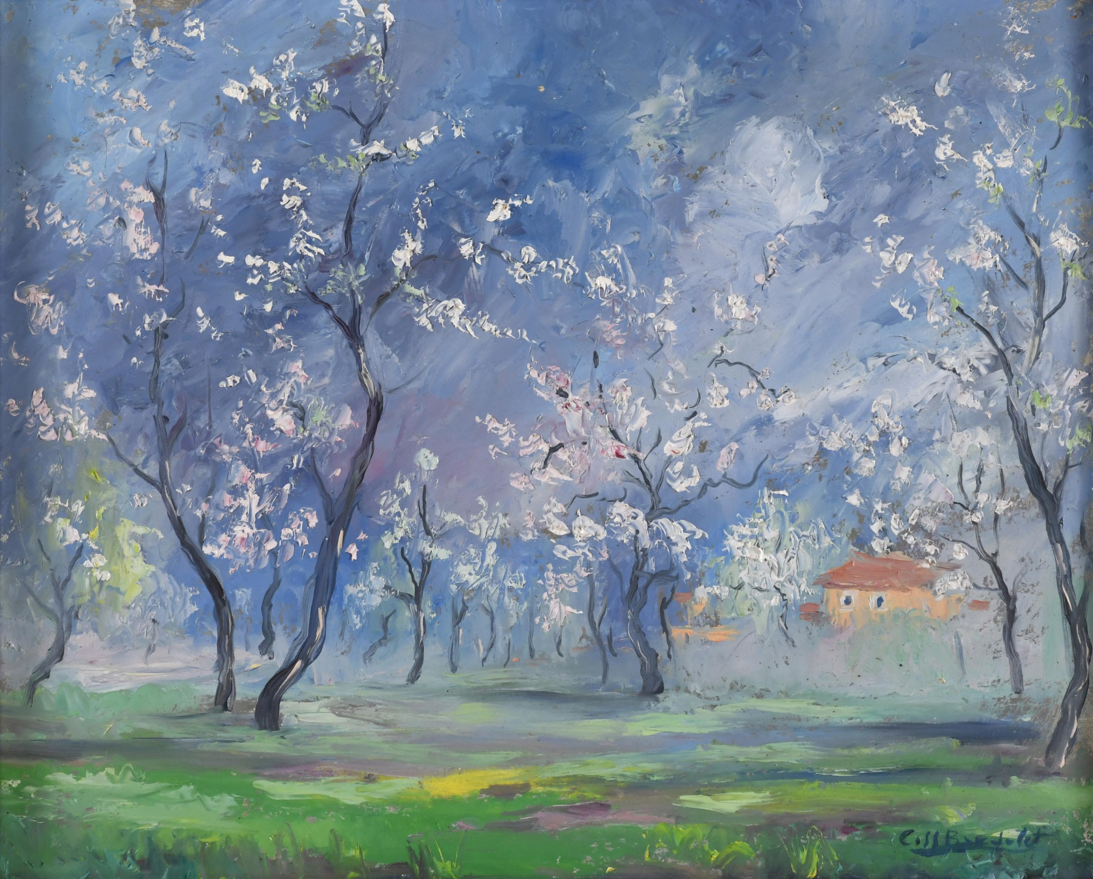 JOSEP COLL BARDOLET (1912-2007). "ALMENDROS EN FLOR".