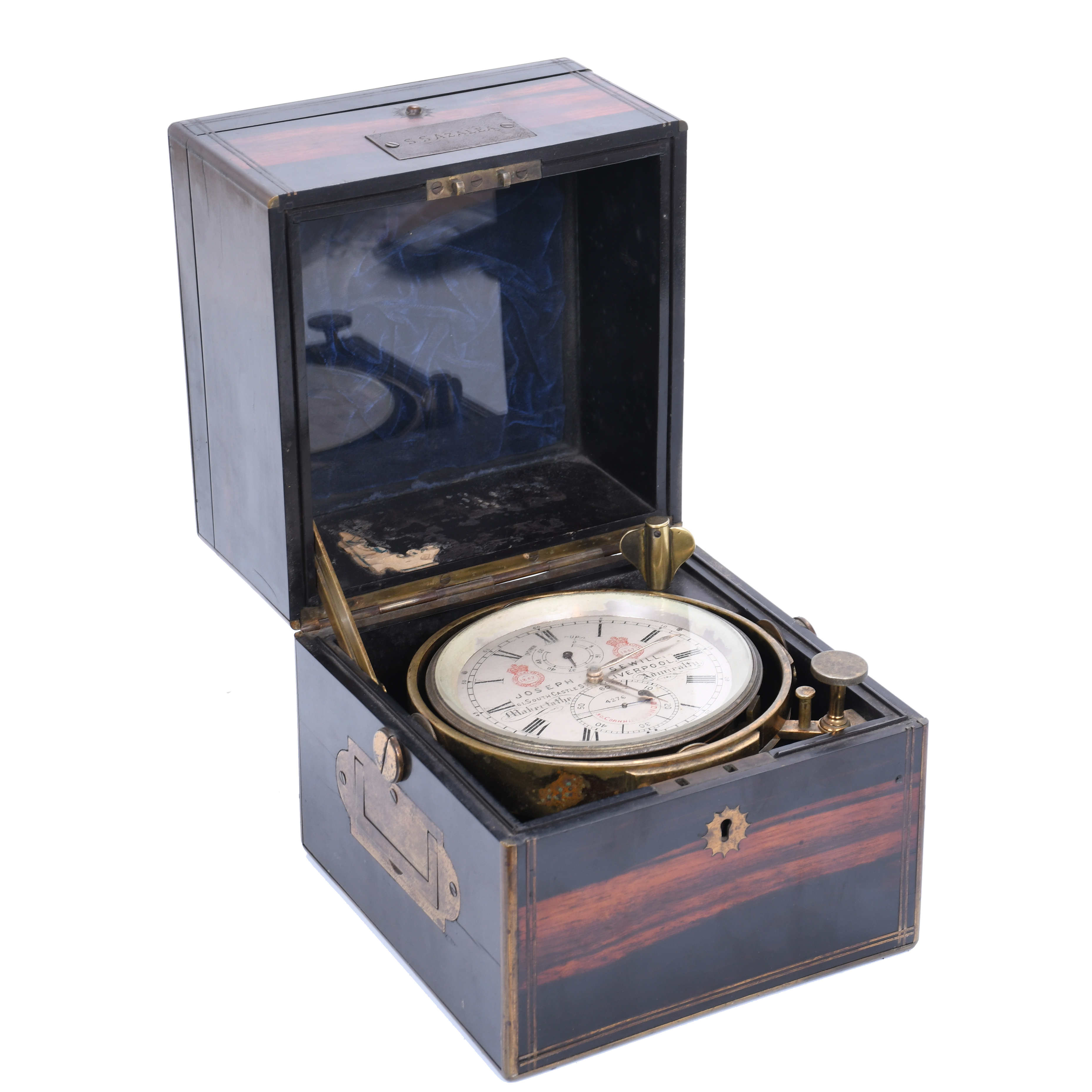 JOSEPH SEWILL. RELOJ CRONÓMETRO DE BARCO, CIRCA 1860. 