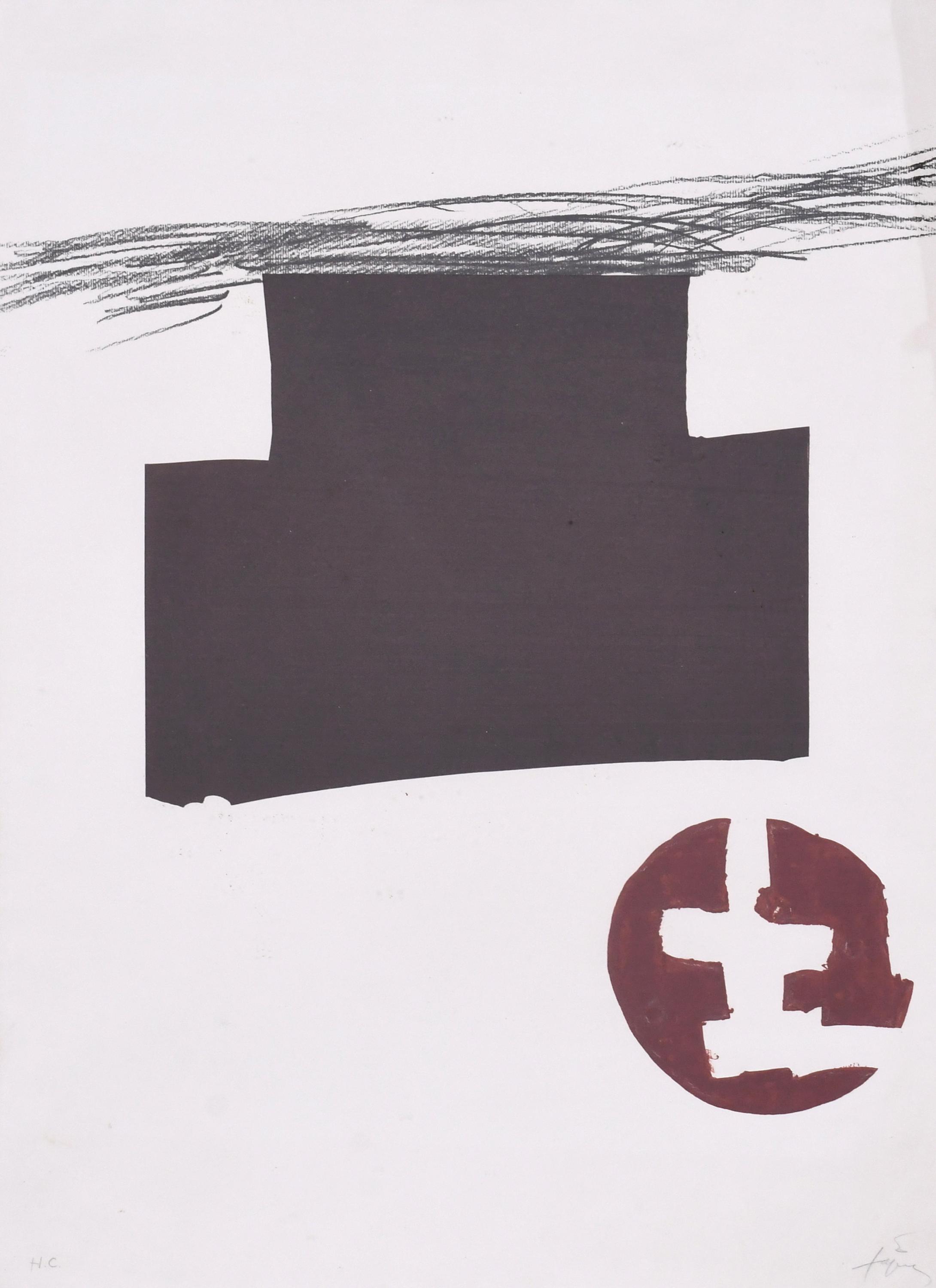 ANTONI TÀPIES (1923-2012). Litografía para el cartel de la 