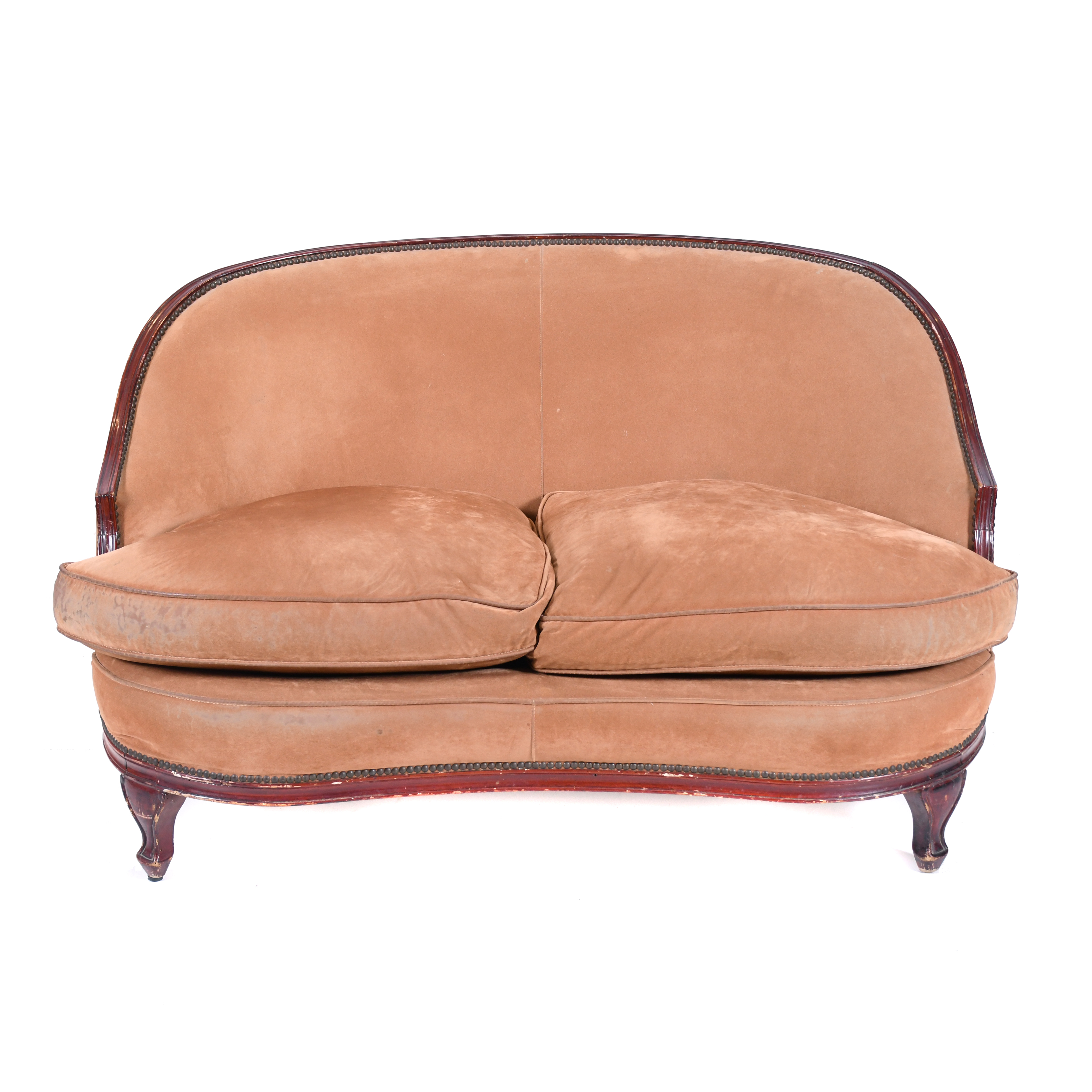 ELIZABETHAN STYLE SETTEE, EARLY 20TH CENTURY. 