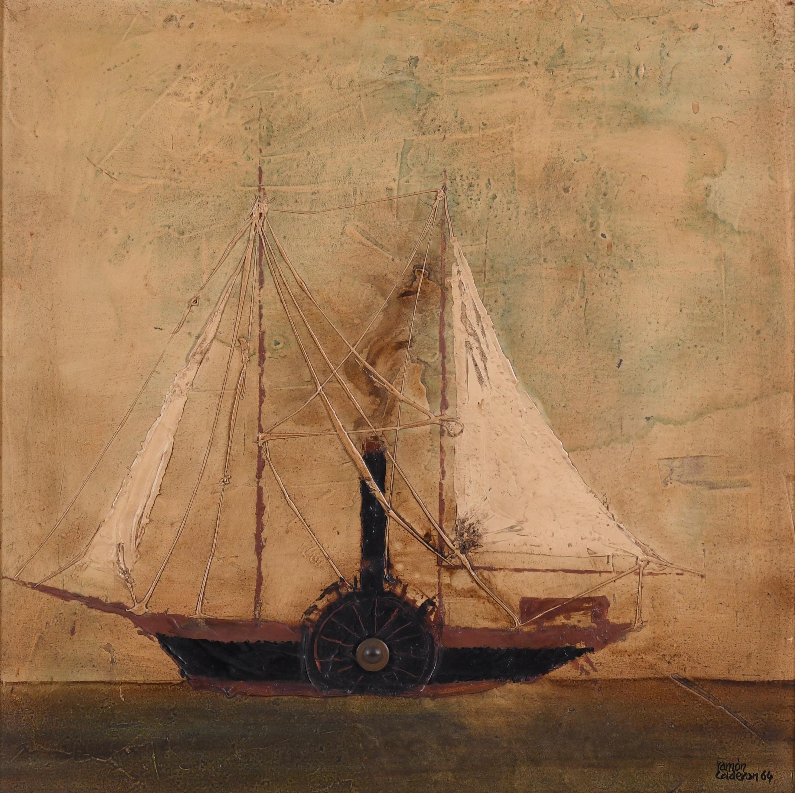 RAMÓN CALDERÓN (1932-2004). "BARCO". 1964