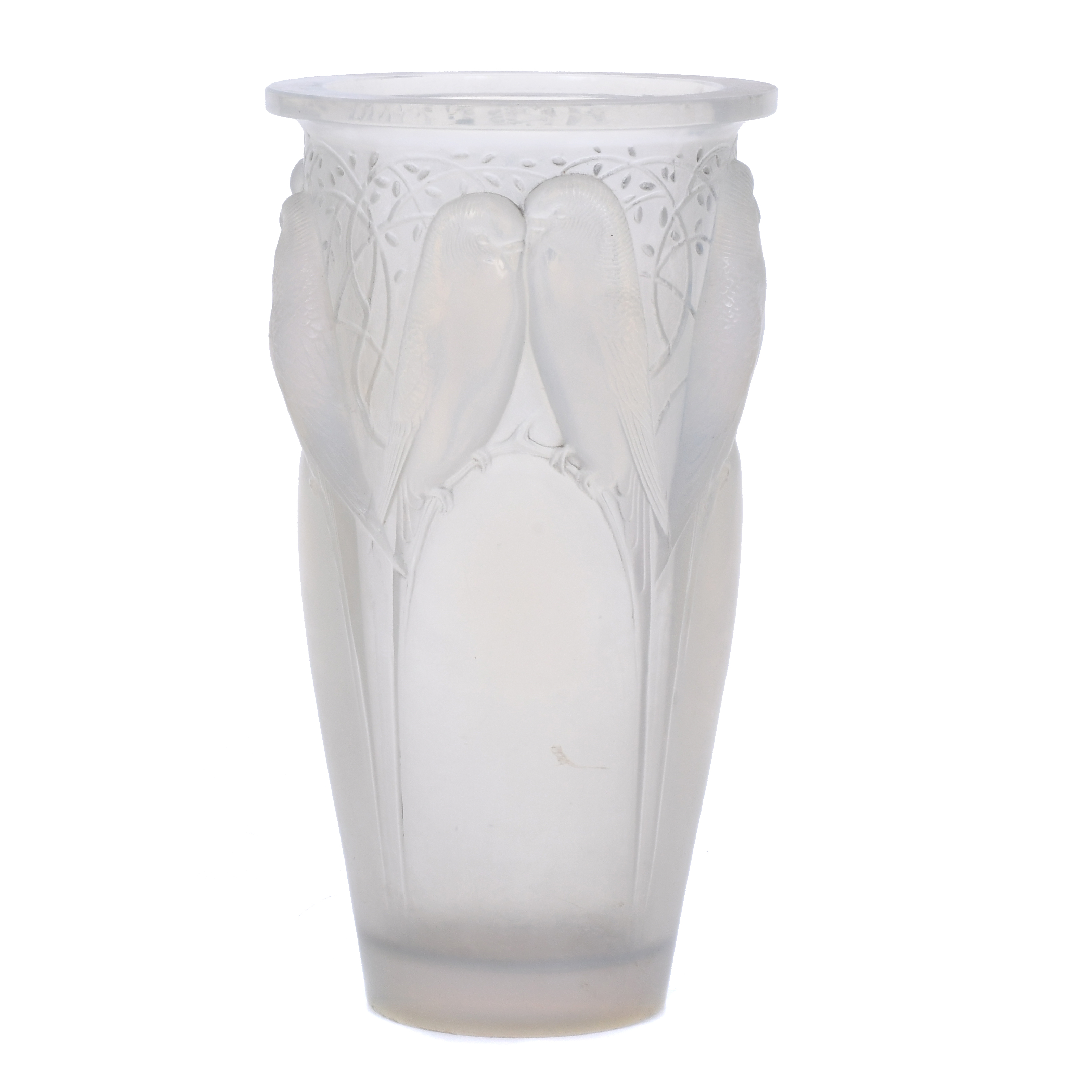 RENÉ LALIQUE (1860-1945)  VASE, EARLY 20TH CENTURY.
