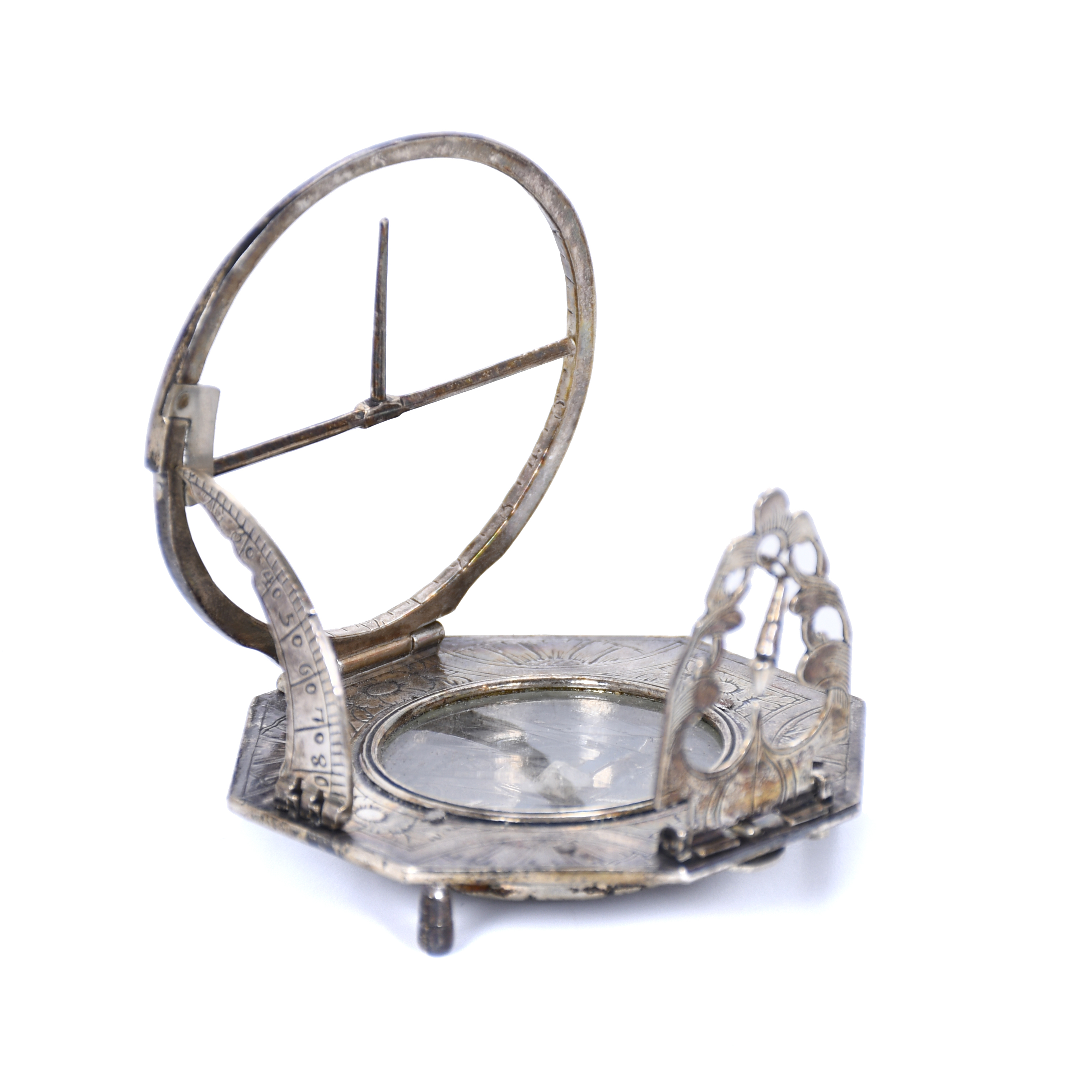 GERMAN EQUINOCTIAL POCKET SUNDIAL, EARLY 20TH CENTURY.