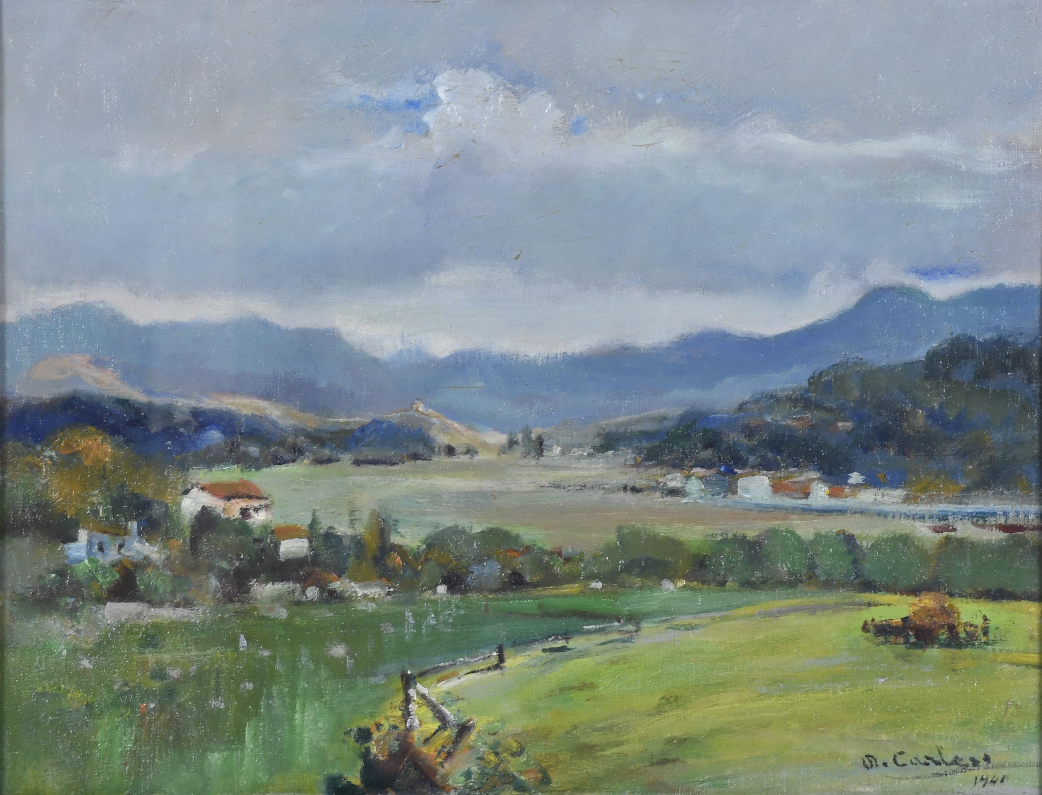 DOMINGO CARLES ROSICH (1888-1962). "PAISAJE", 1940.