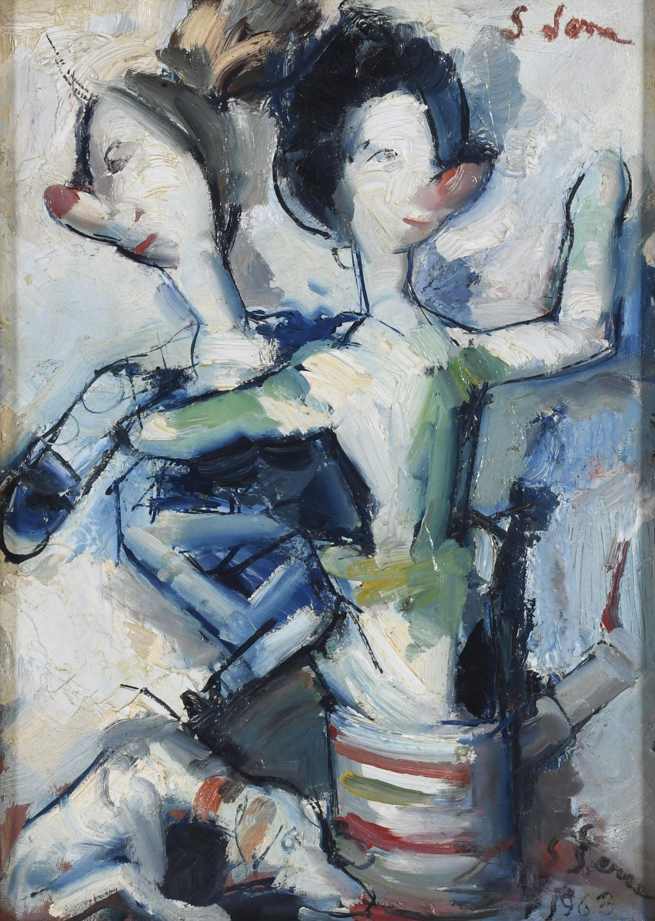 JOAN SERRA MELGOSA (1899-1970) "PERSONAJES", 1963.