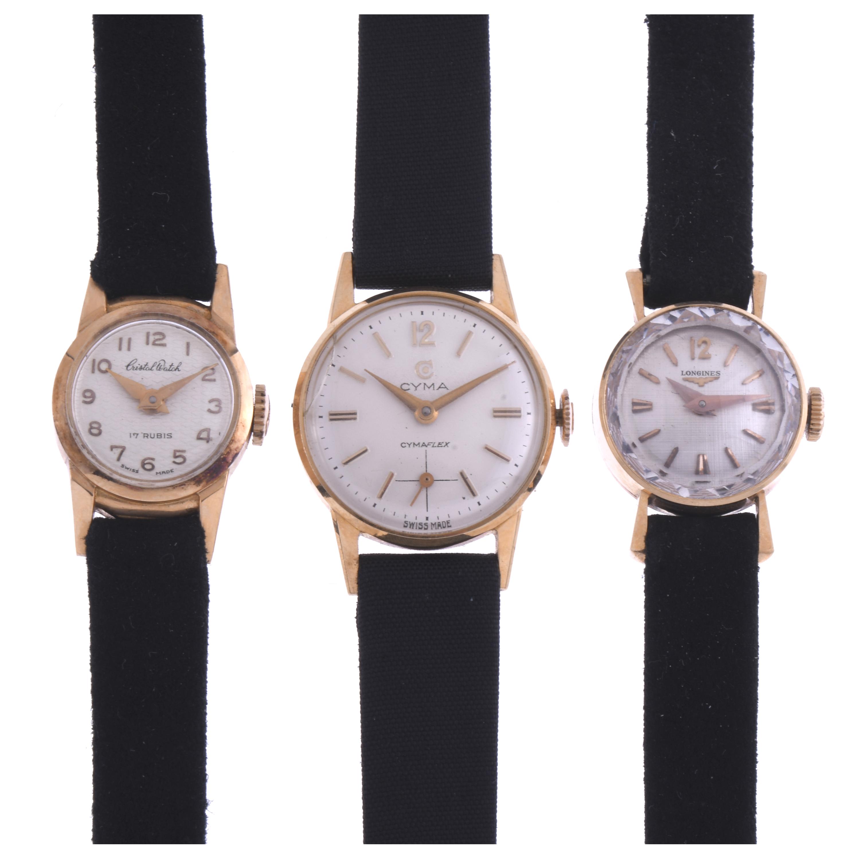 THREE WOMEN&#39;S WRISTWATCHES, 1940&#39;S.