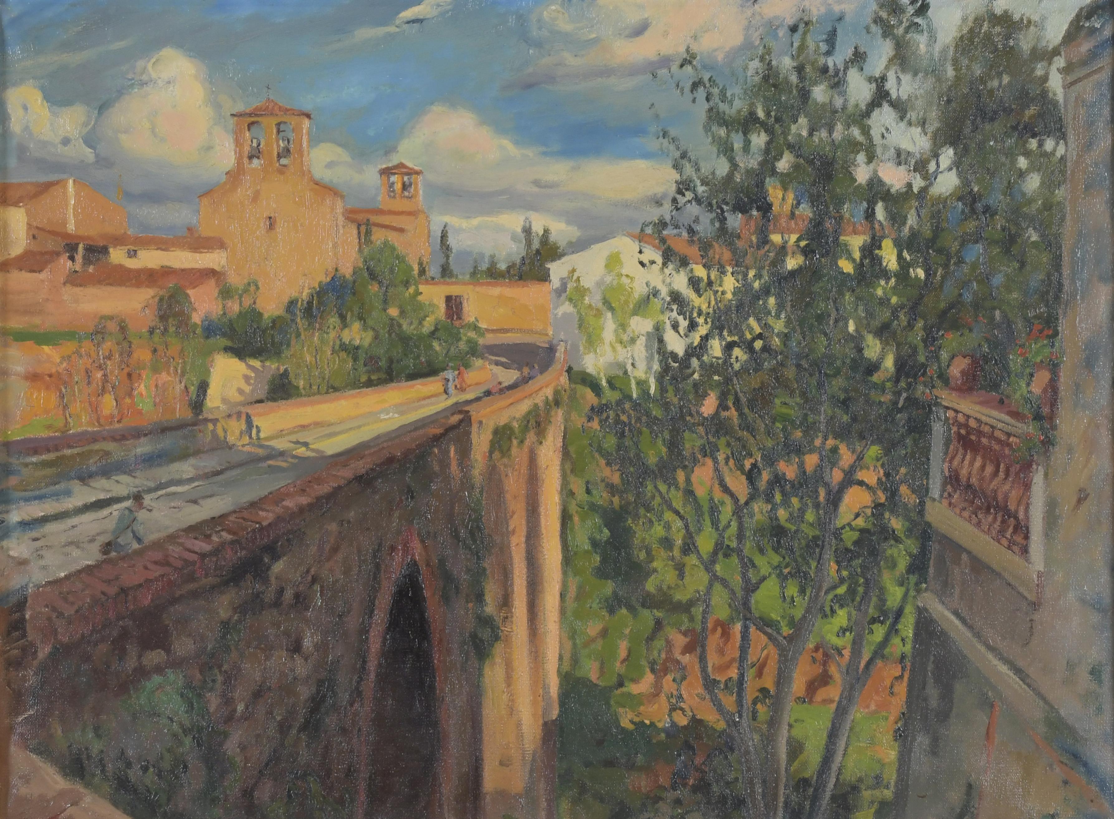 ISIDRE ODENA DAURA (1910-2008) "PONT DE SANT PERE", Tarrasa