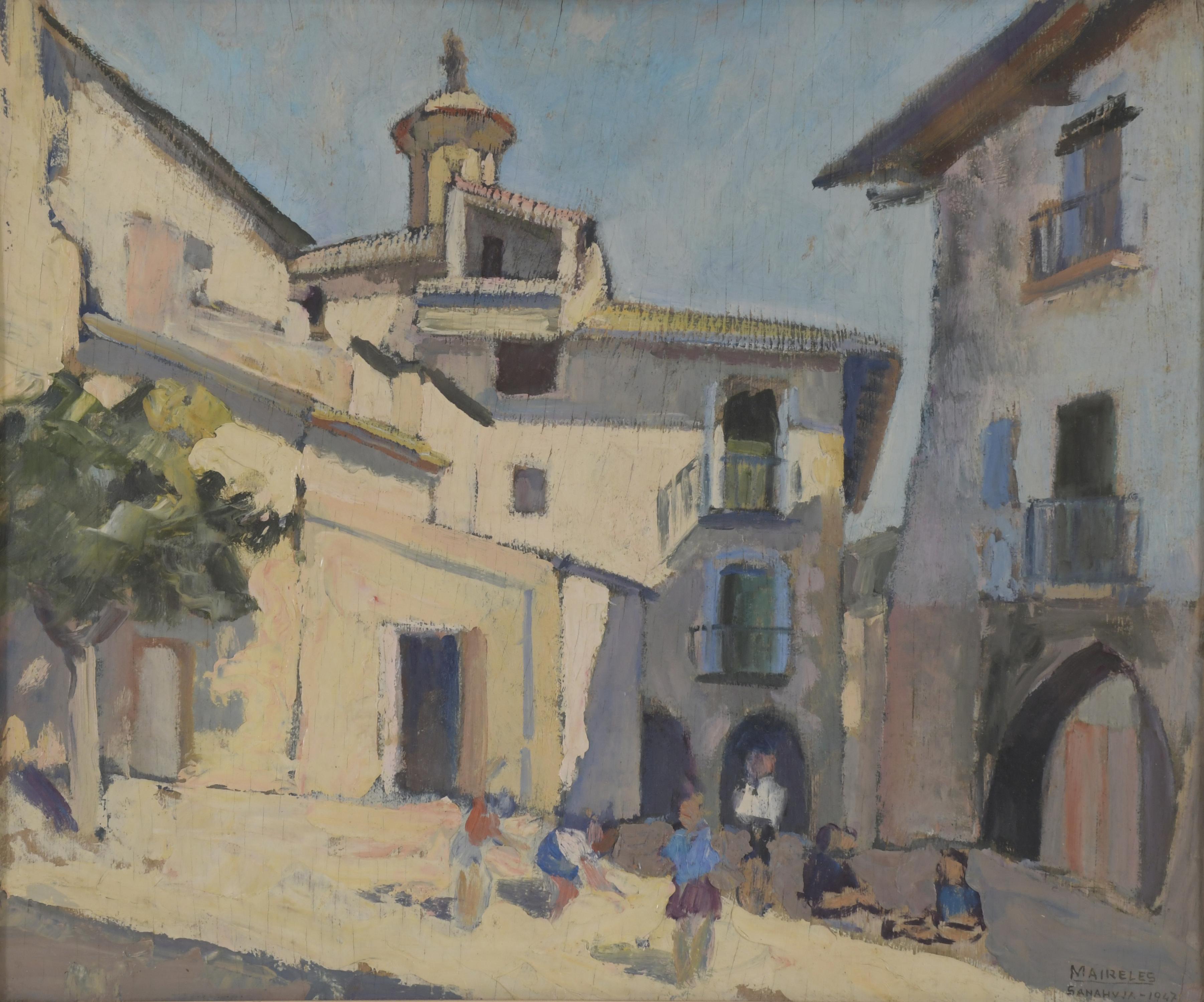 FRANCISCO MAIRELES VELA (1920-2000).  "VISTA DE SANAHUJA",