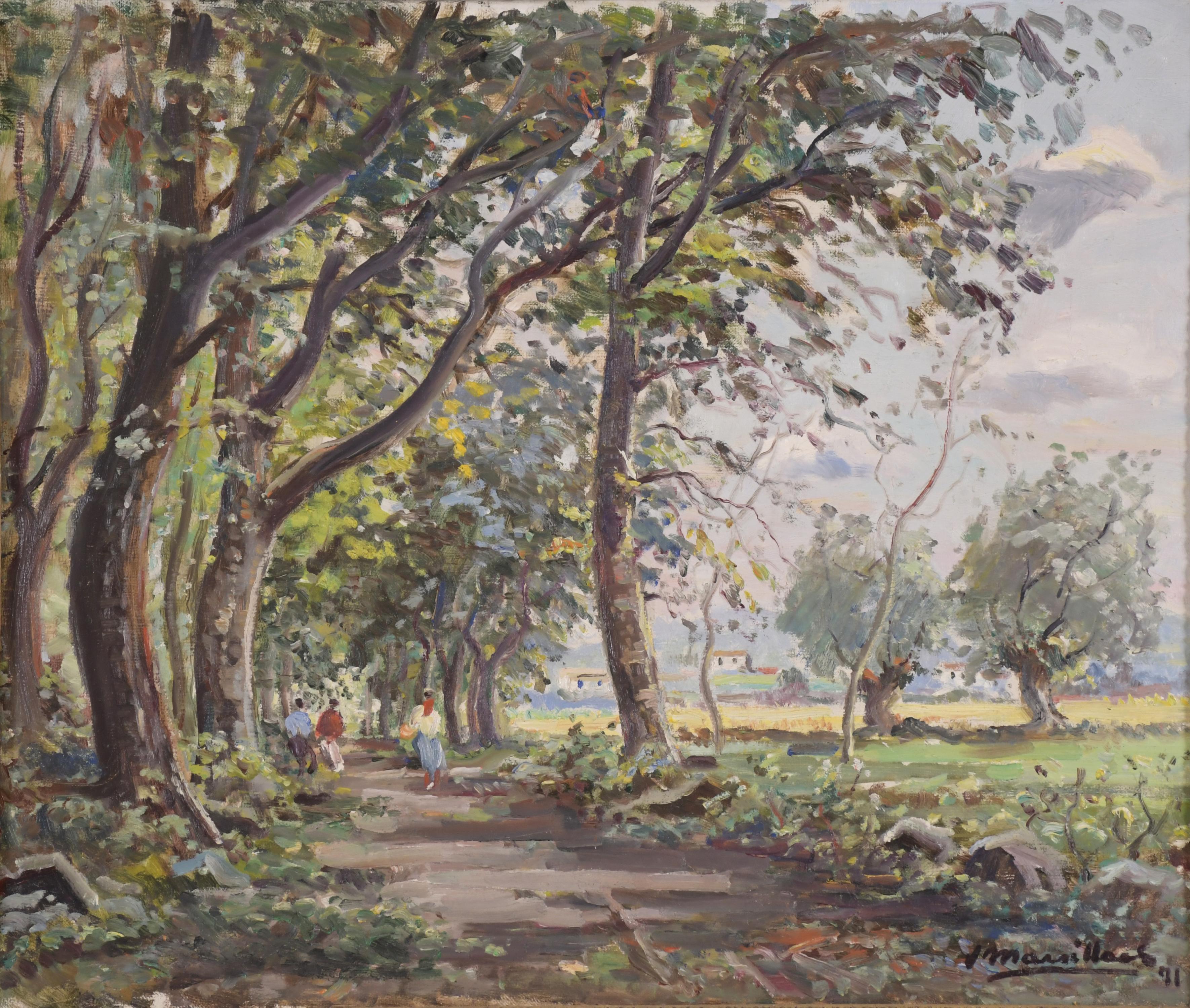 JOAQUIM MARSILLACH CODONY (1905-1986). "LANDSCAPE IN OLOT",