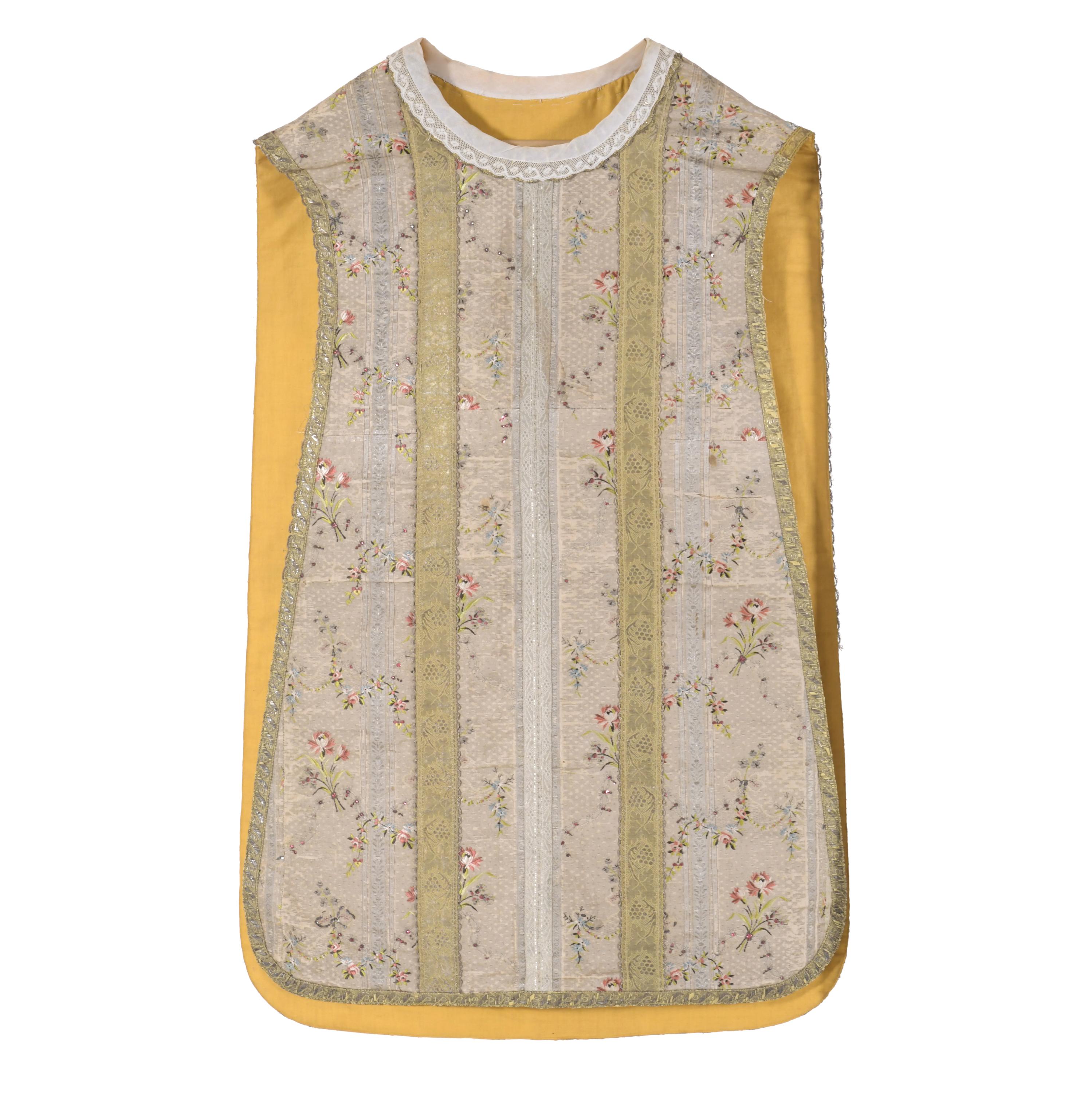 FRENCH CHASUBLE, 18TH CENTURY.