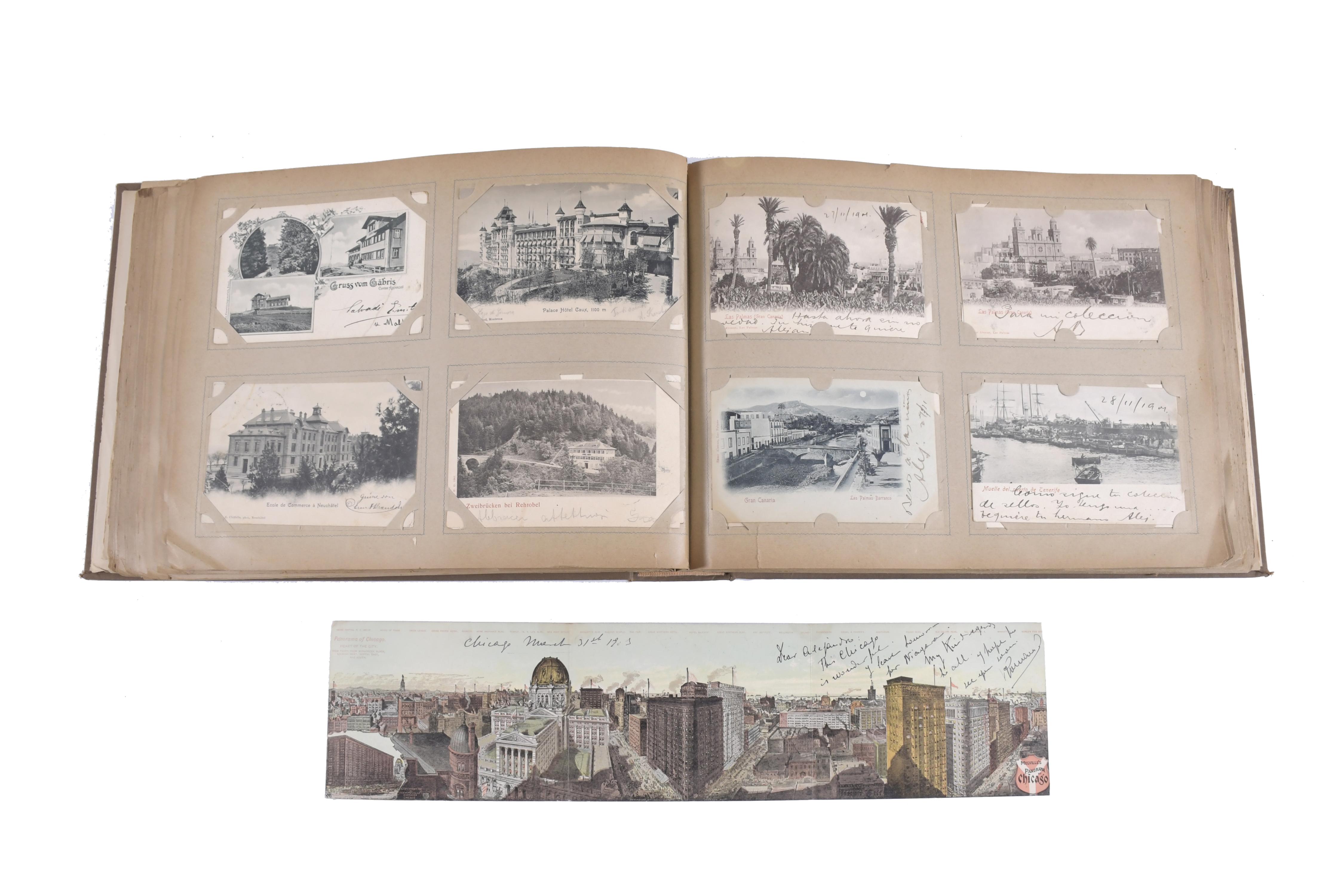 COLLECTION OF HANDWRITTEN POSTCARDS FROM 1901-1903.