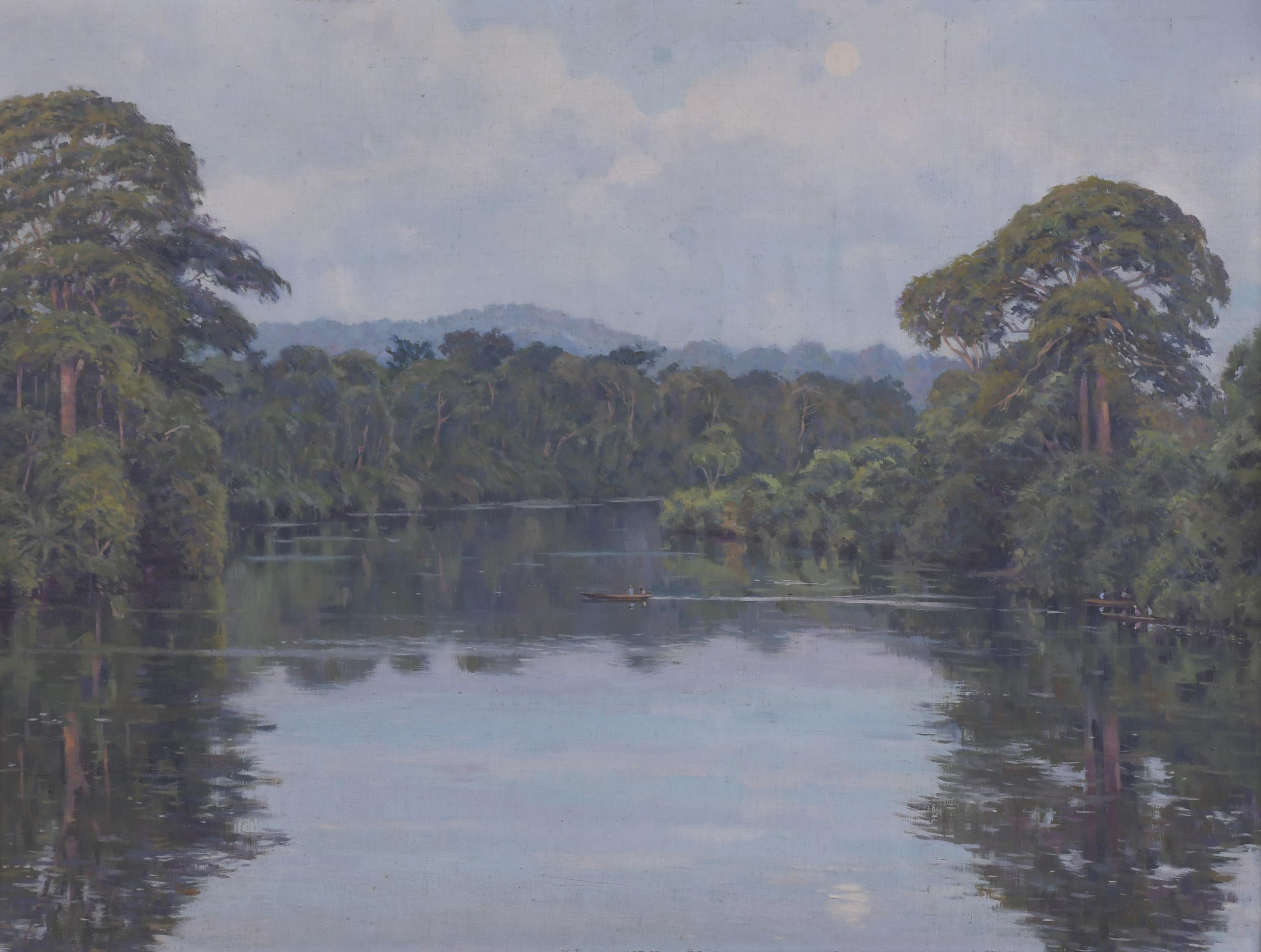 JUAN FERRER CARBONELL (1892-1985). "CREPÚSCULO", Benito-Sen