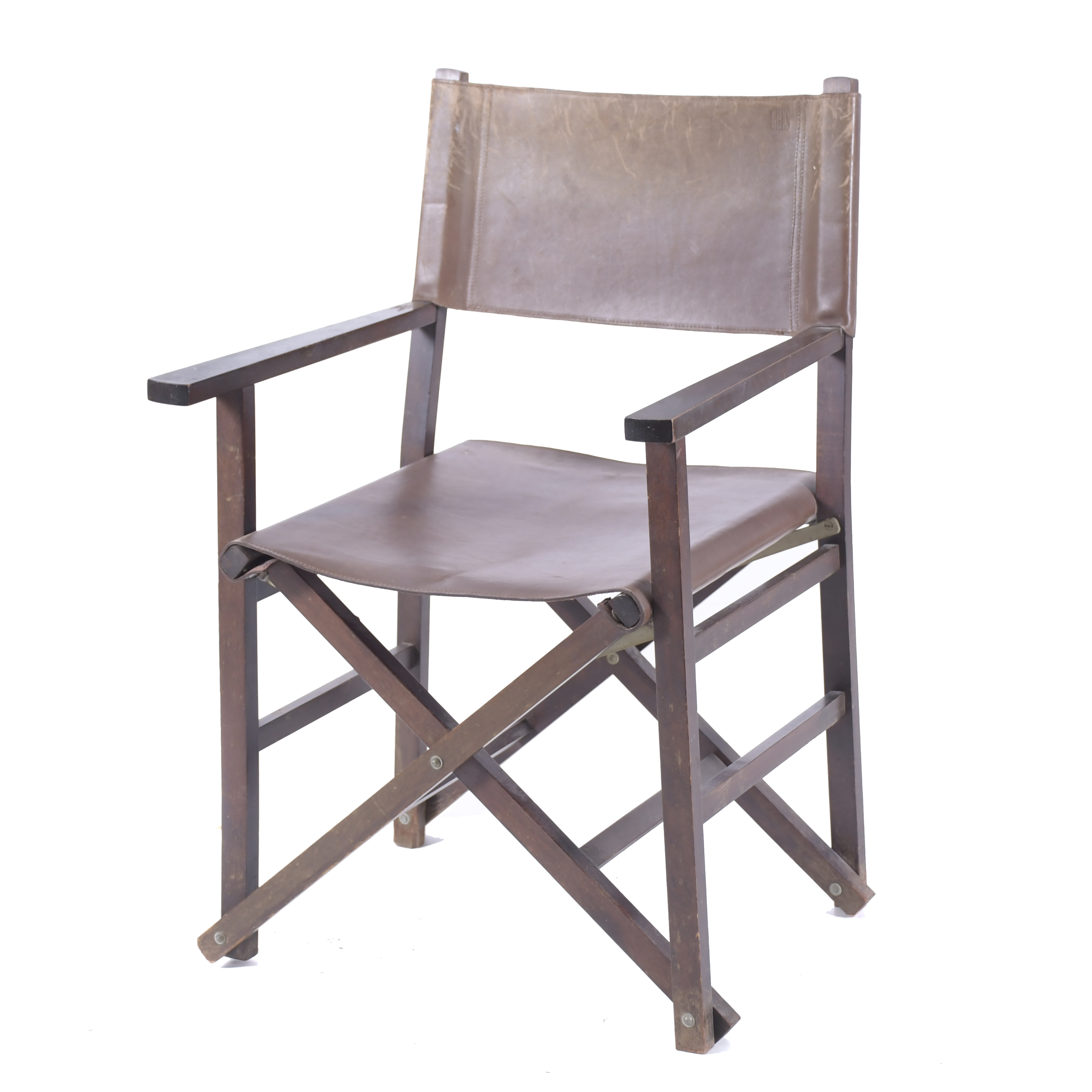 DIRECTOR&#39;S STYLE STONEWARE CHAIR, CIRCA 1970.