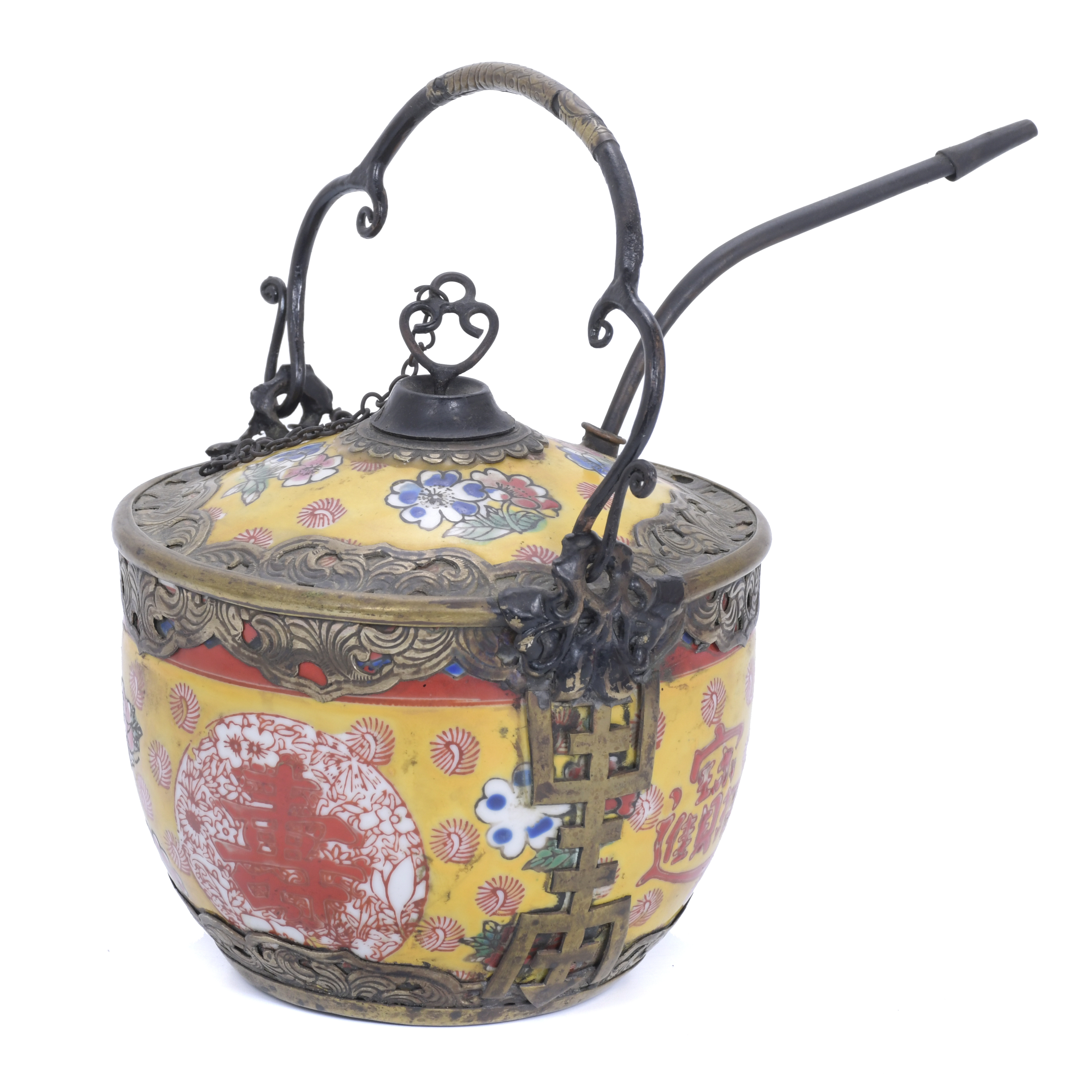 CHINESE OPIUM POT, 20TH CENTURY.