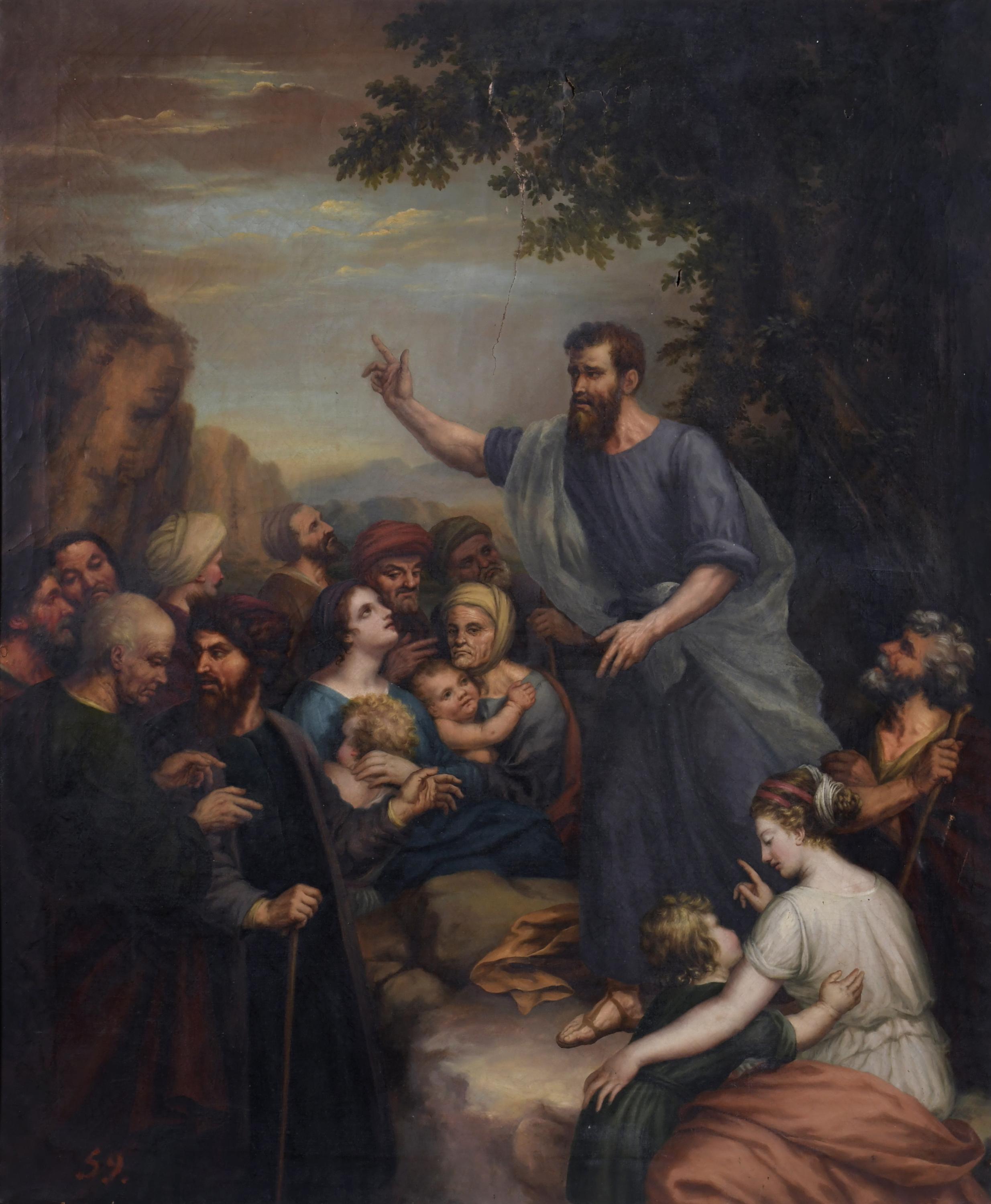 ANTONI FERRAN Y SATAYOL (1786-1857).  "SAINT PAUL PREACHING