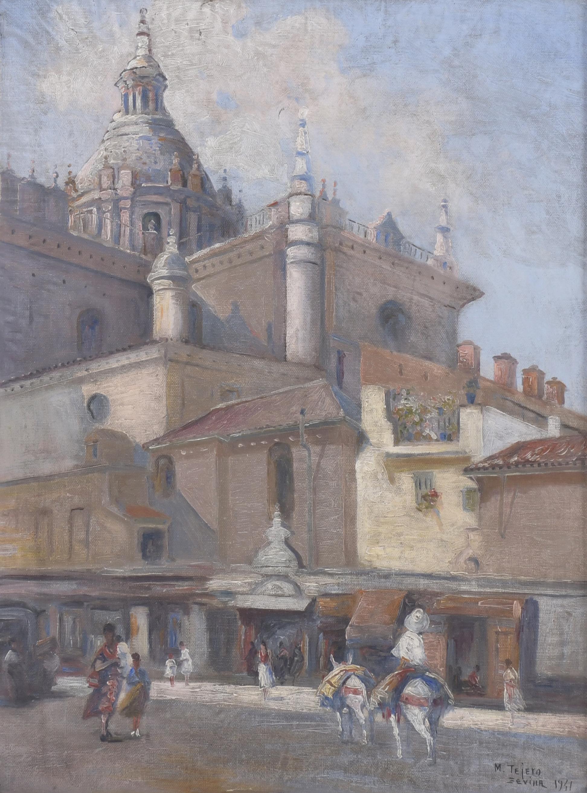 MANUEL TEJERO (19TH-20TH CENTURY). "SEVILLE", 1941.