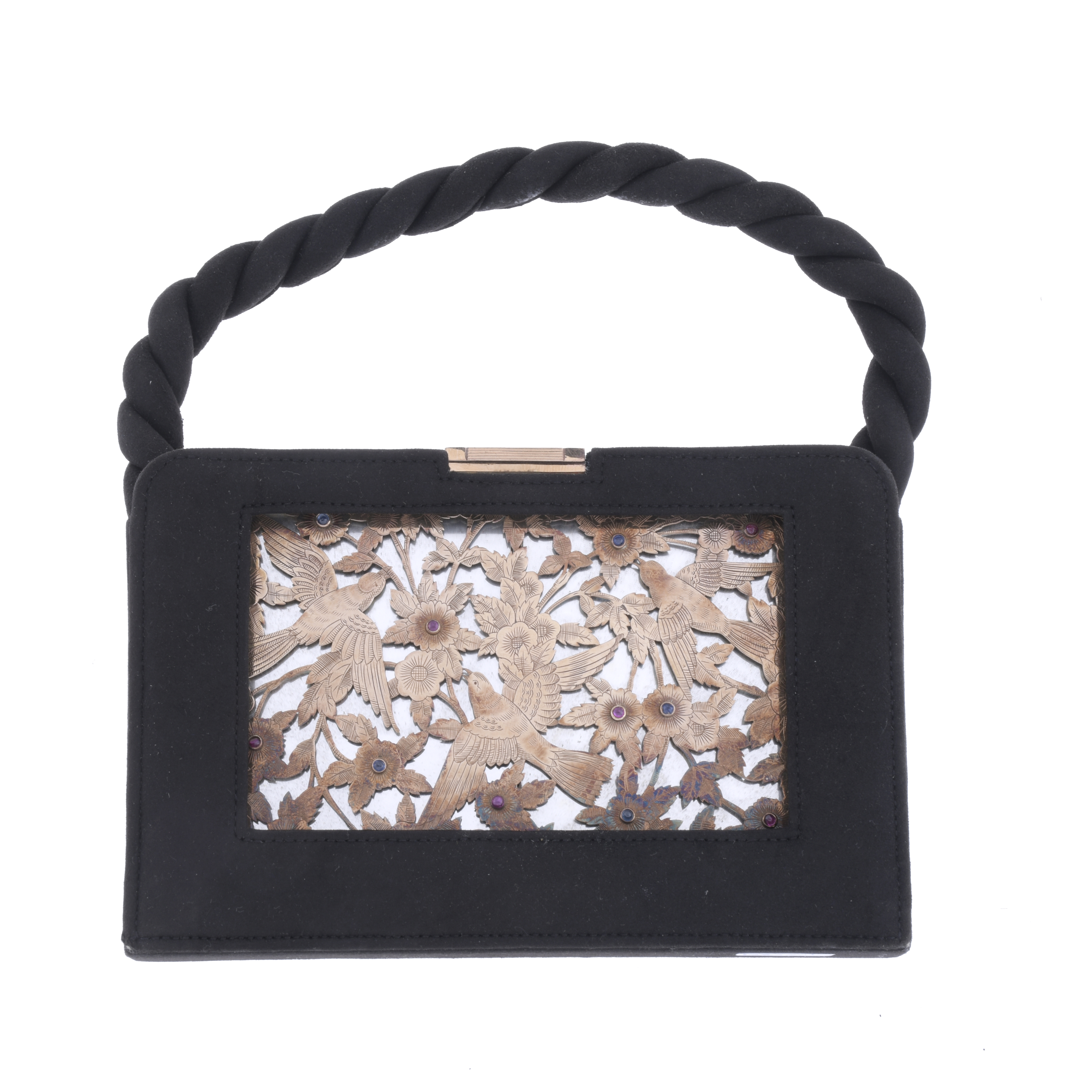 BOUCHERON. VANITY CASE, MINAUDIÈRE MODEL, CIRCA 1950.