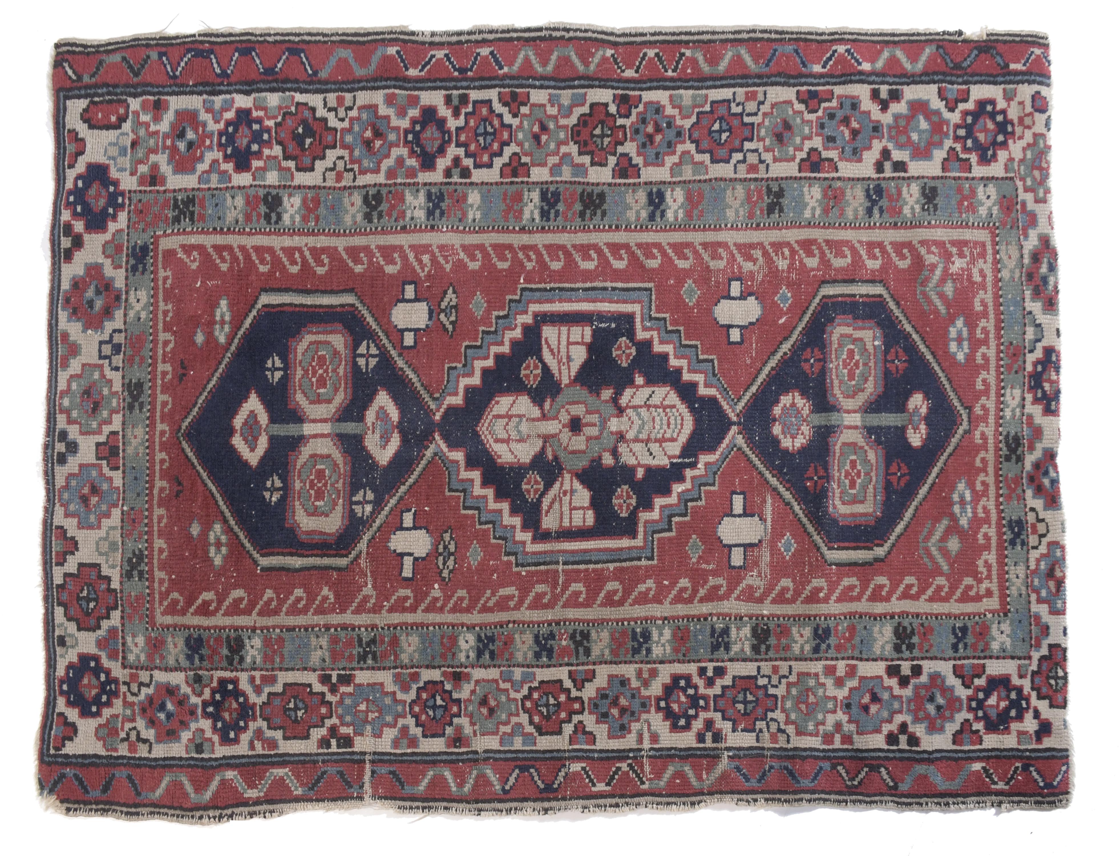 PERSIAN TRIMMED HALLWAY CARPET, 2ND HALF OF THE 20TH CENTUR