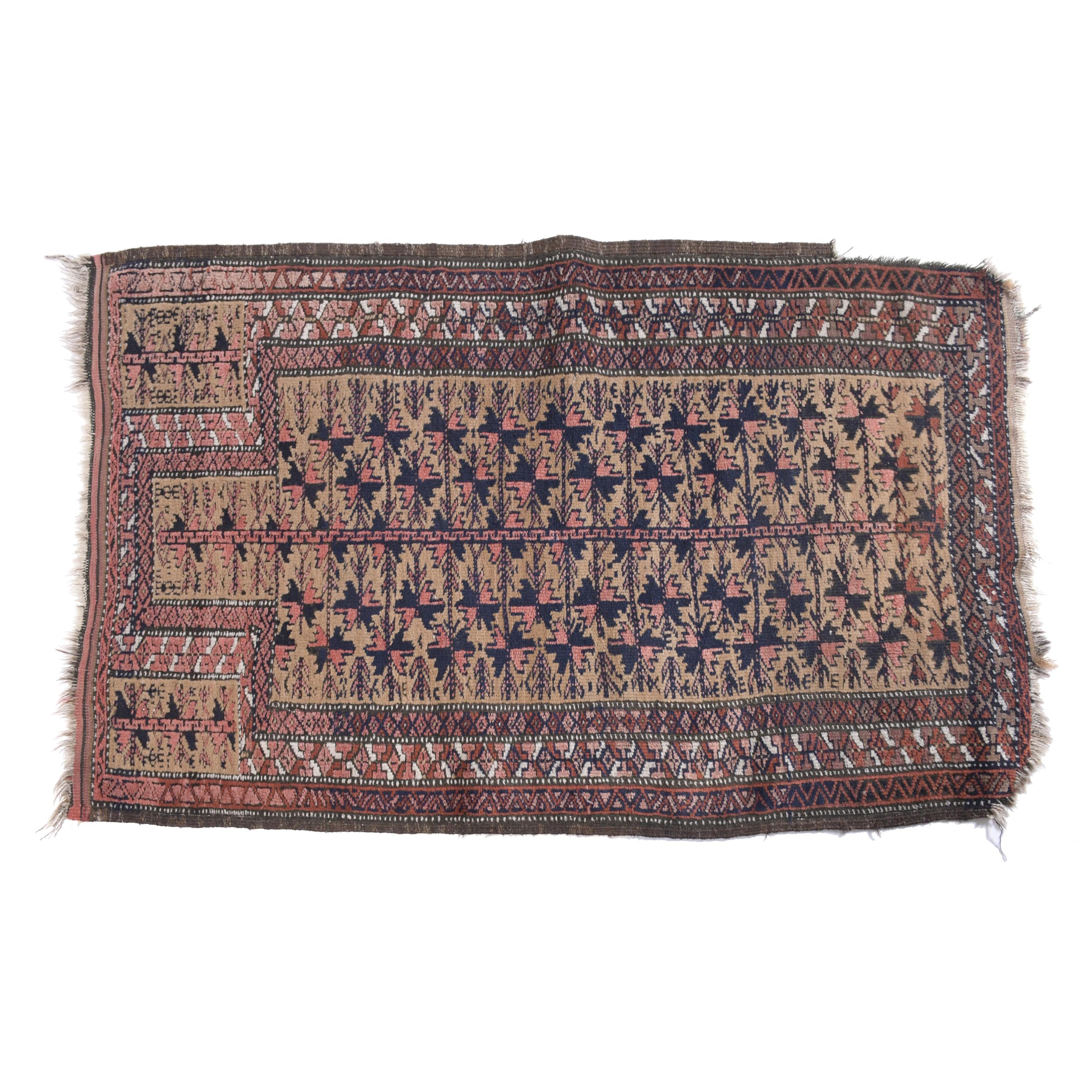 PERSIAN PRAYER CARPET, 20TH CENTURY.