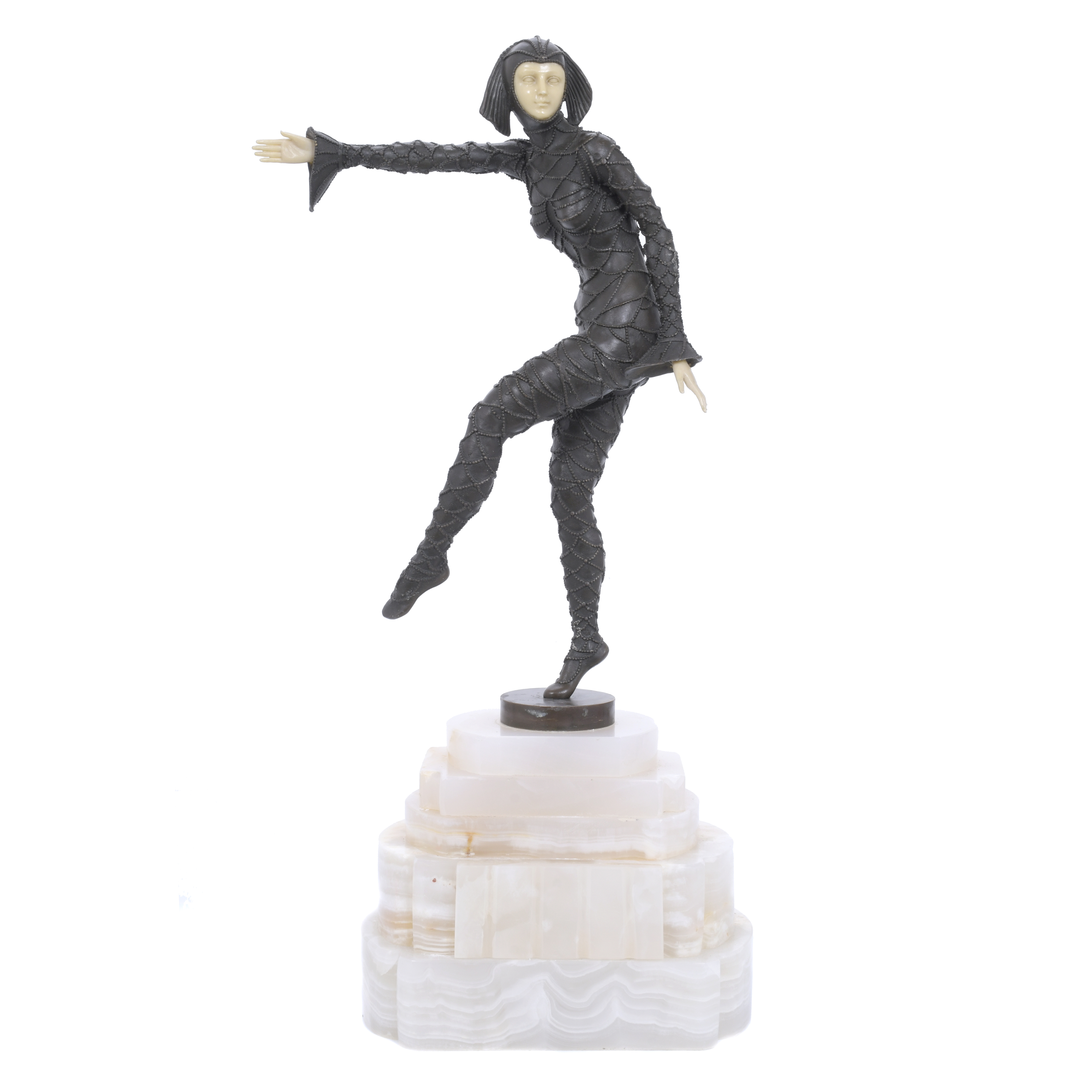 AFTER MODELS BY DEMÉTRE CHIPARUS (1886-1947).  "DANCER", 20