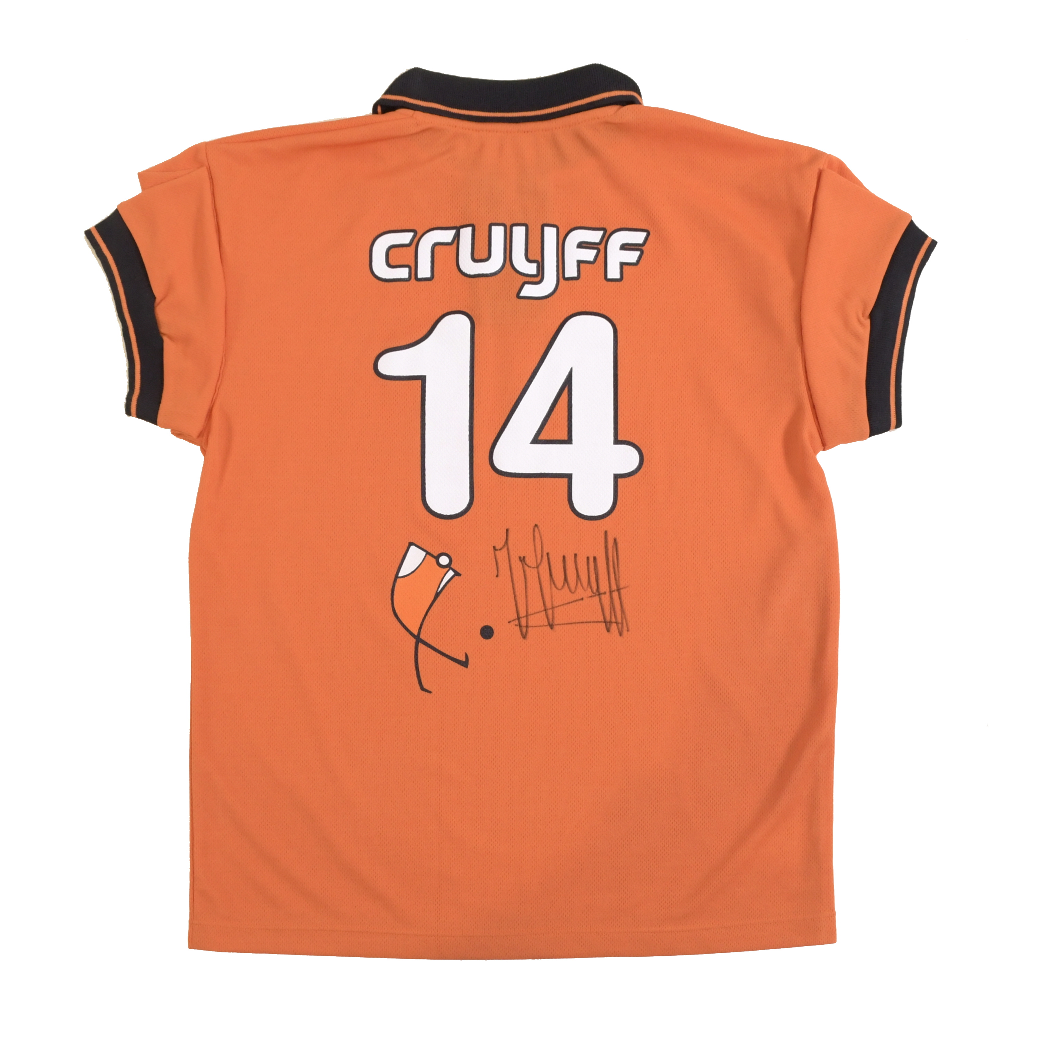 SIGNED T-SHIRT OF THANKS FROM THE CRUYFF FOUNDATION, 2005