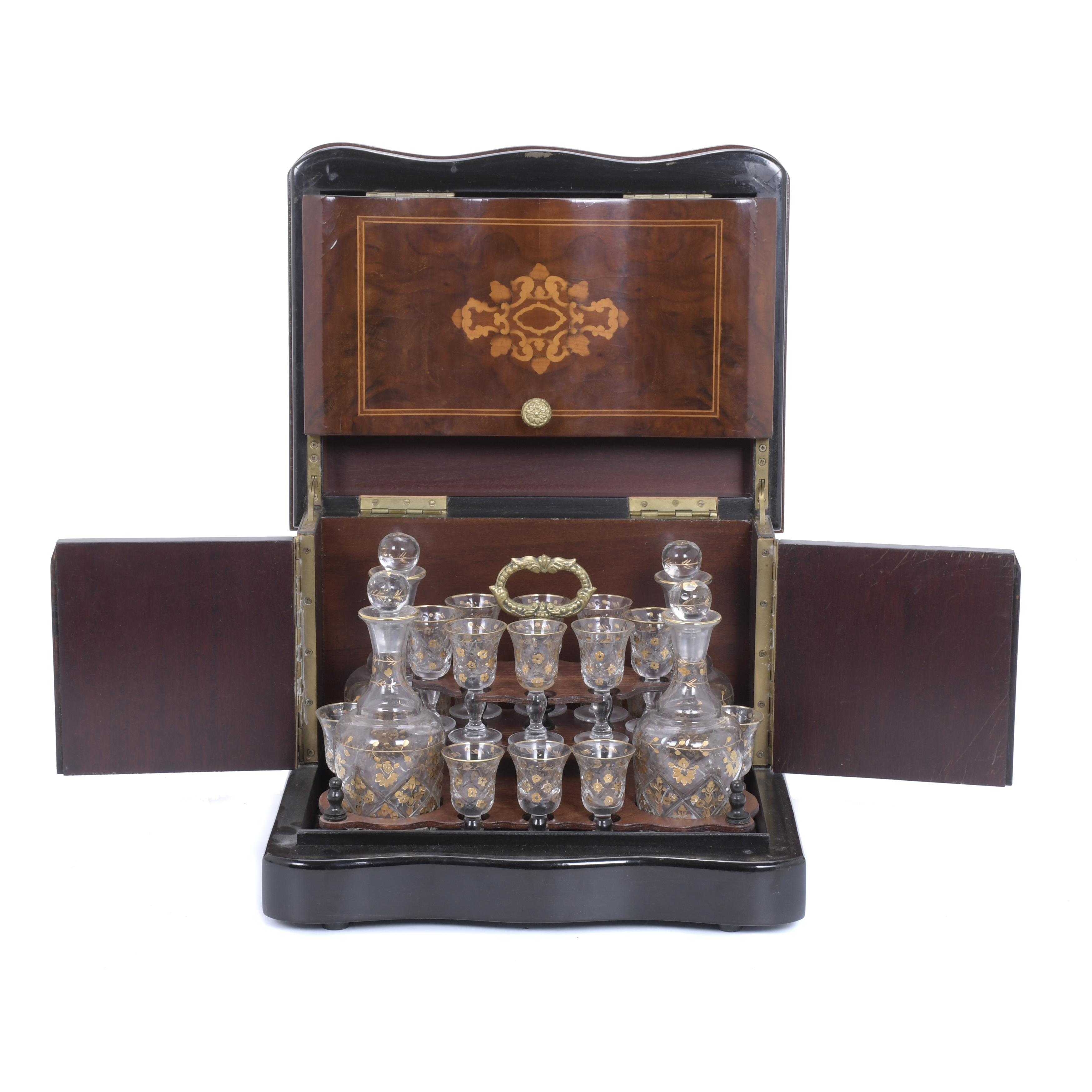 LIQUOR BOX, MID 20TH CENTURY.