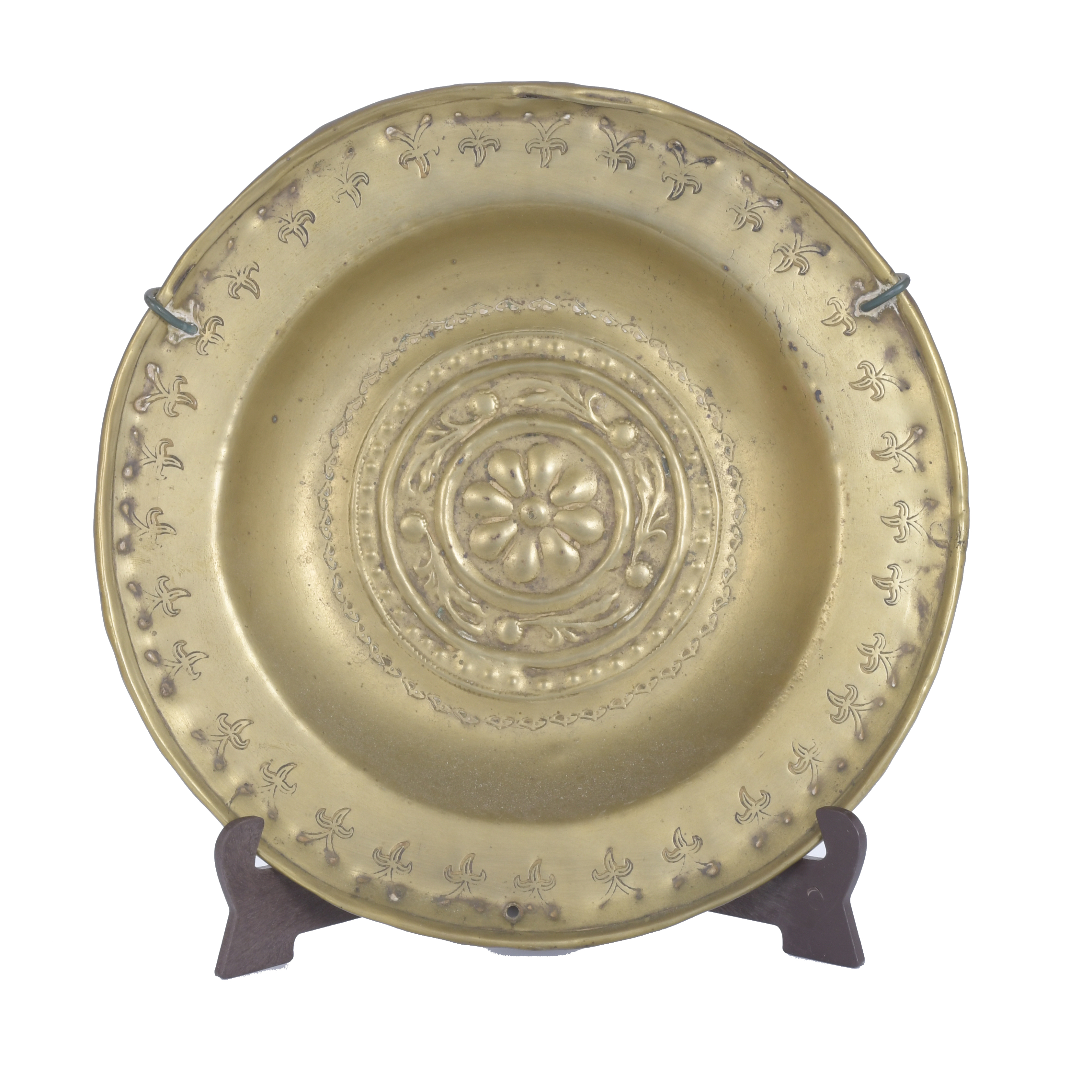 GERMAN CHARITY DISH, 17TH-18TH CENTURY.