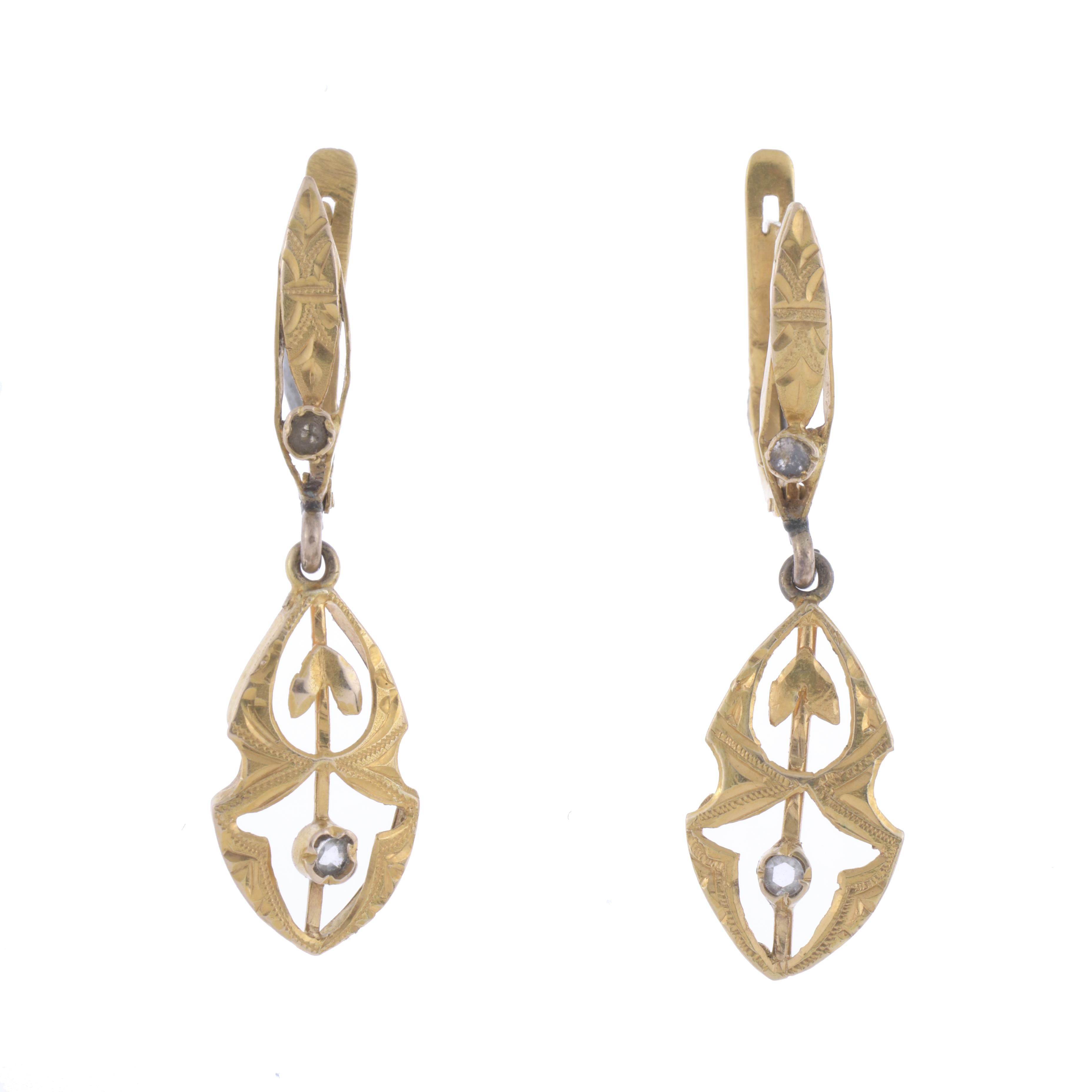 MODERNIST LONG EARRINGS.