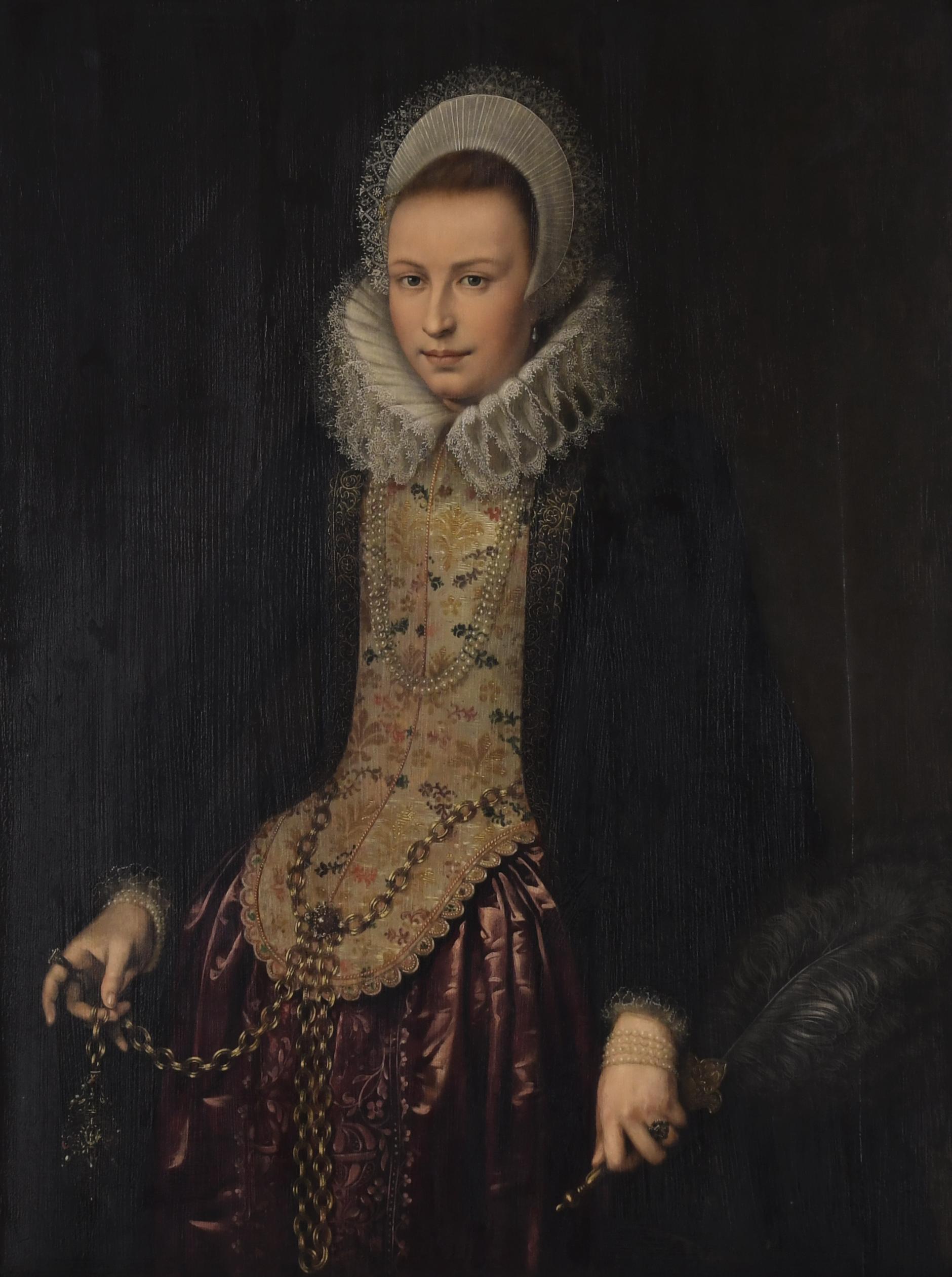 19TH CENTURY DUTCH SCHOOL. "PORTRAIT OF A LADY".