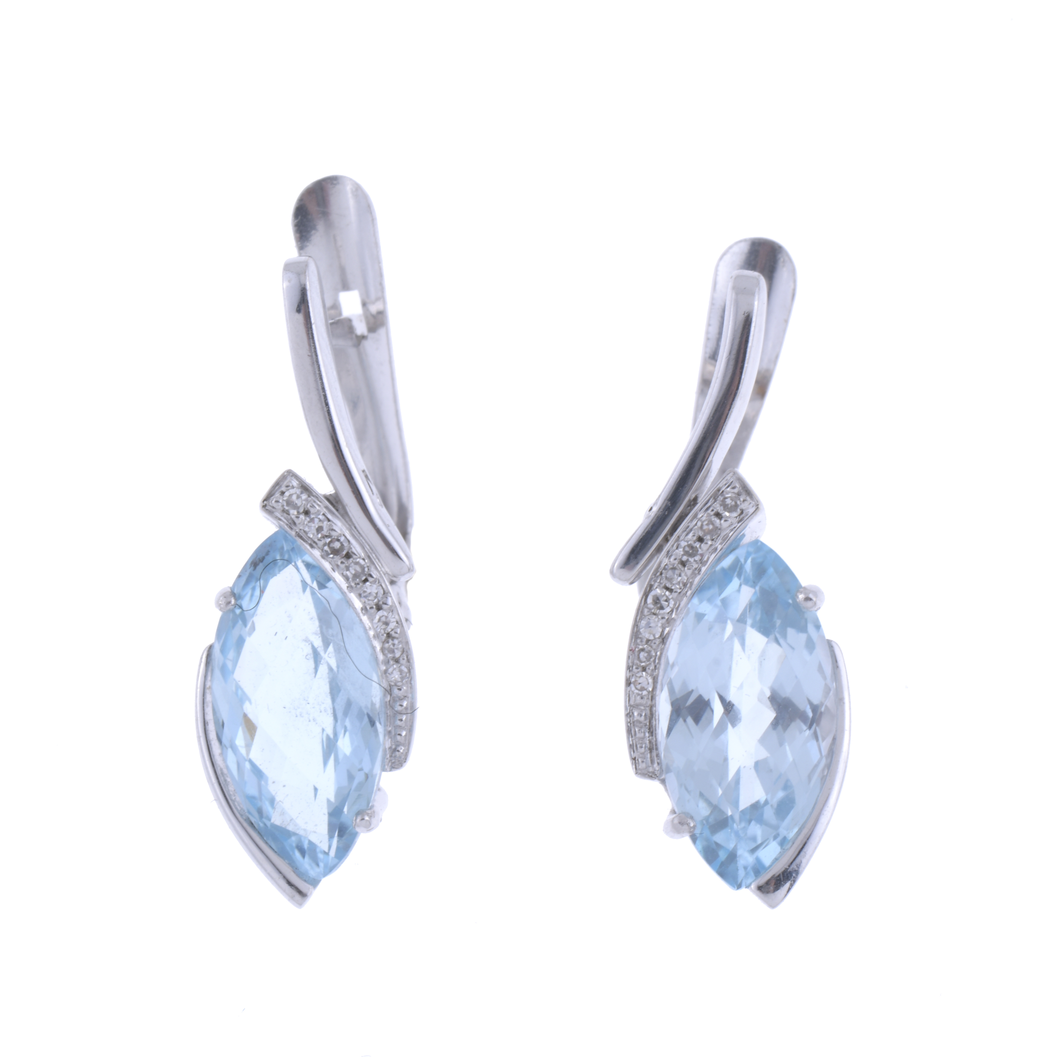 BLUE TOPAZ EARRINGS.