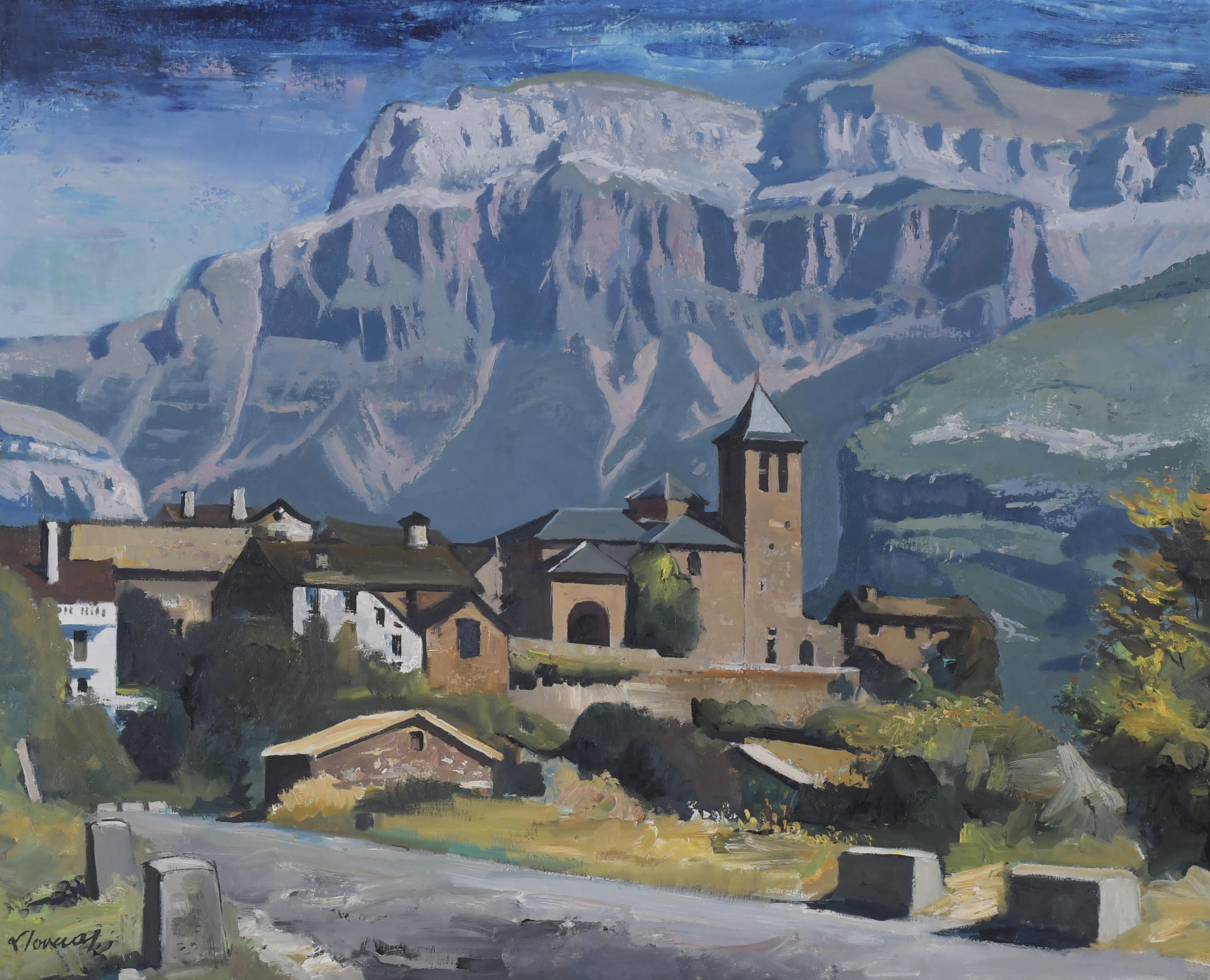 FREDERIC LLOVERAS HERRERA (1912-1983). "LANDSCAPE IN TOLRA"