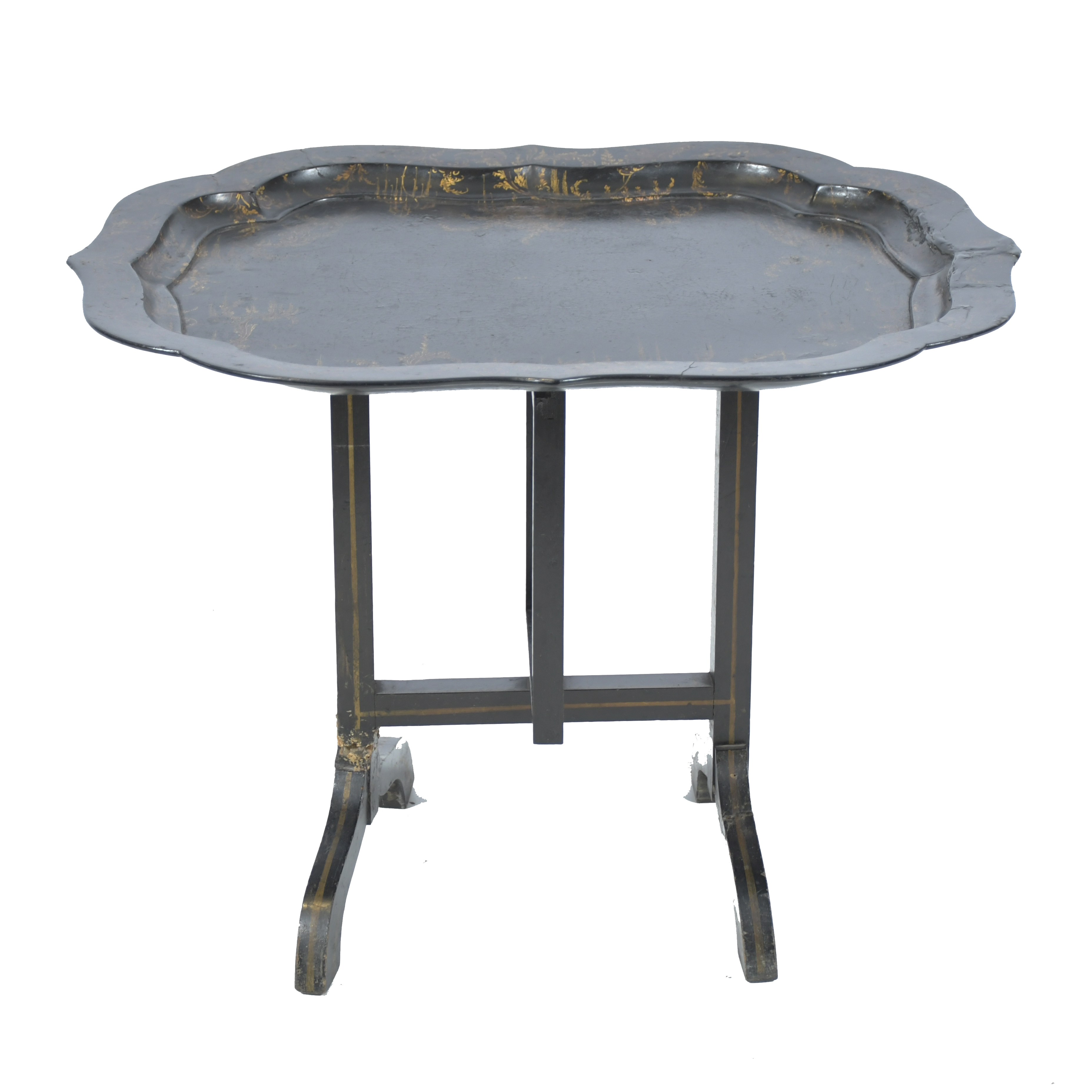 Mesa auxiliar tilt-top inglesa. siglo XIX. 